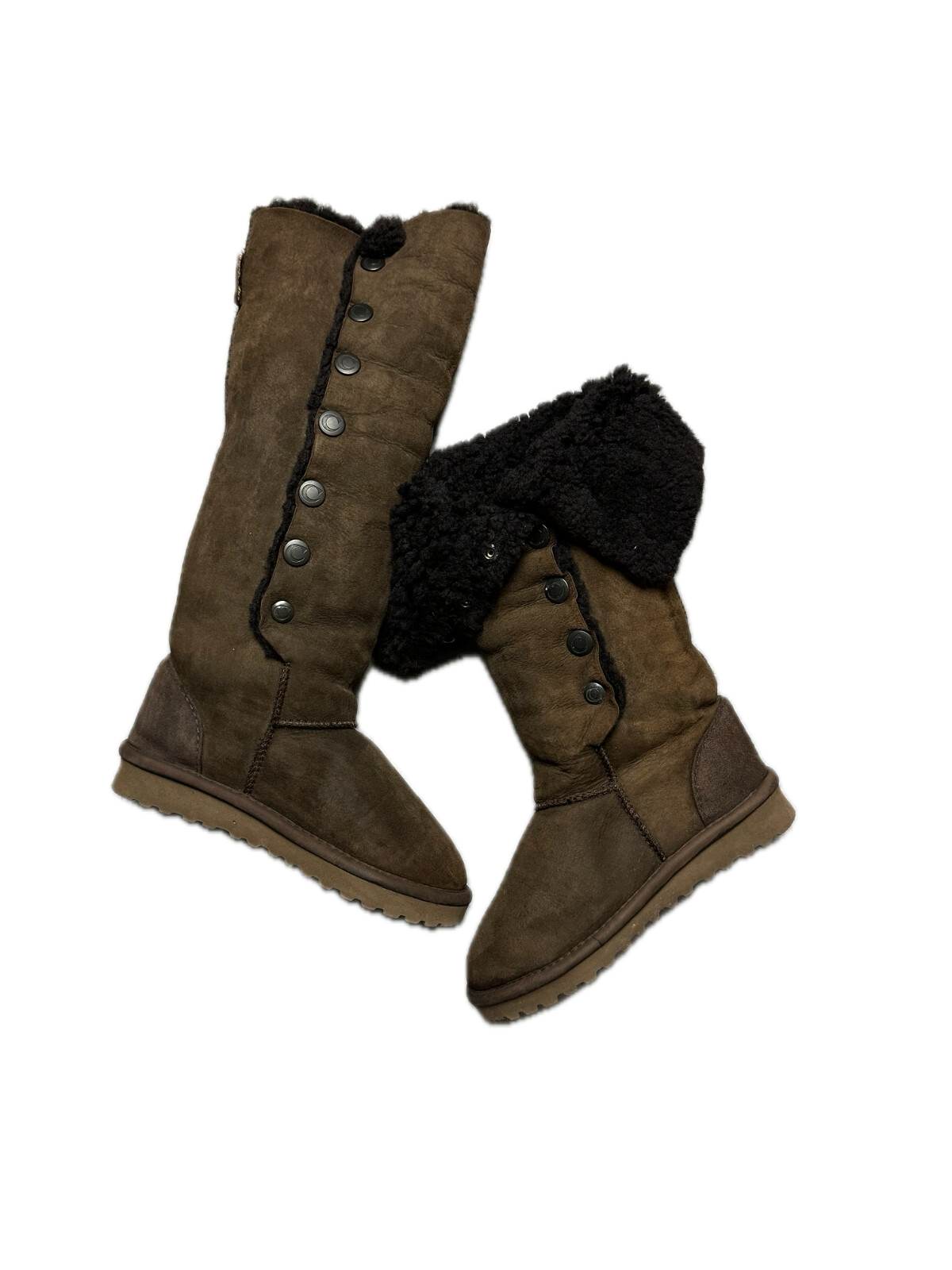 Celtic & Co Popper Sheepskin Boots - Knee Height Lux