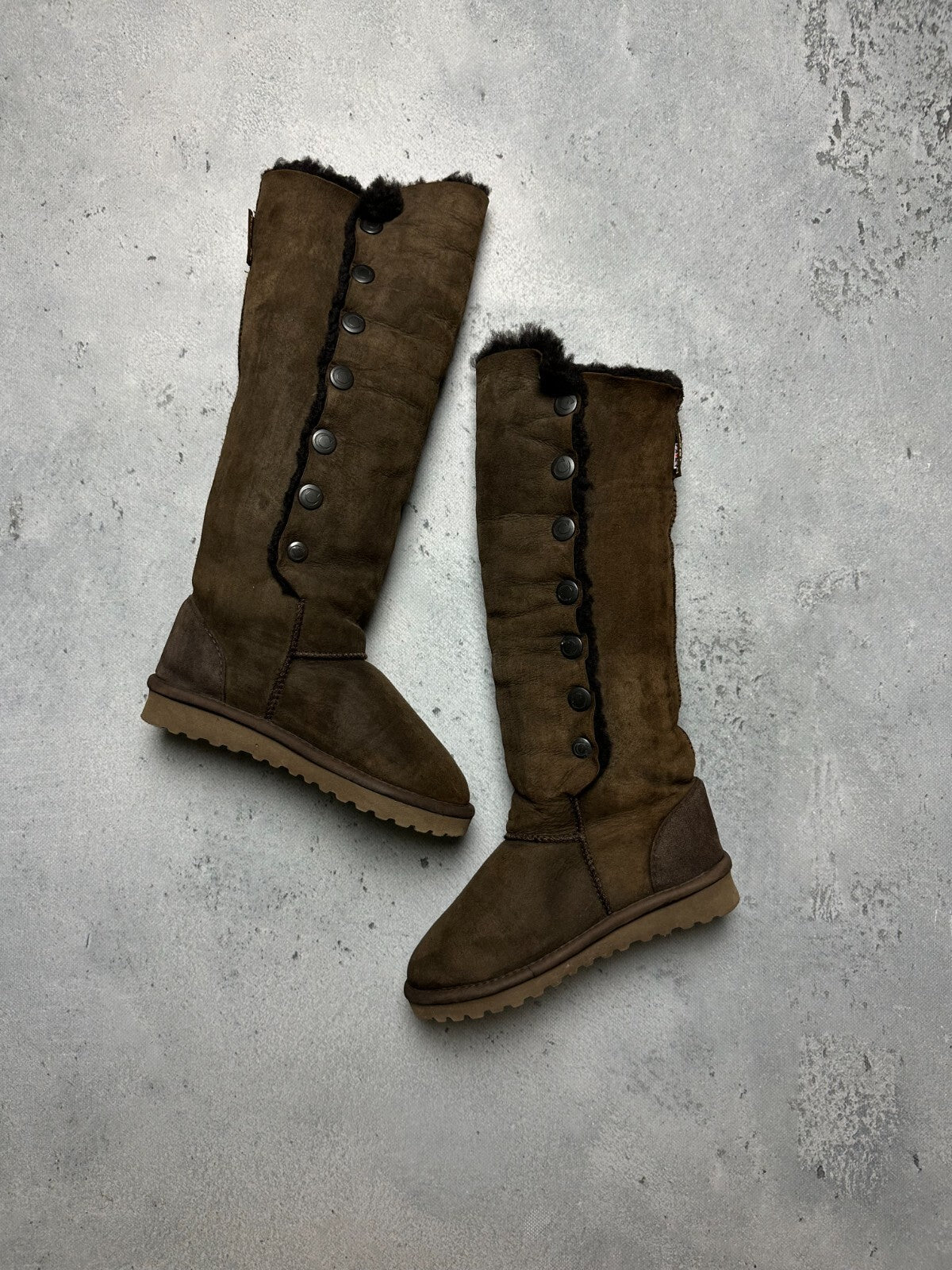 Celtic & Co Popper Sheepskin Boots - Knee Height Lux