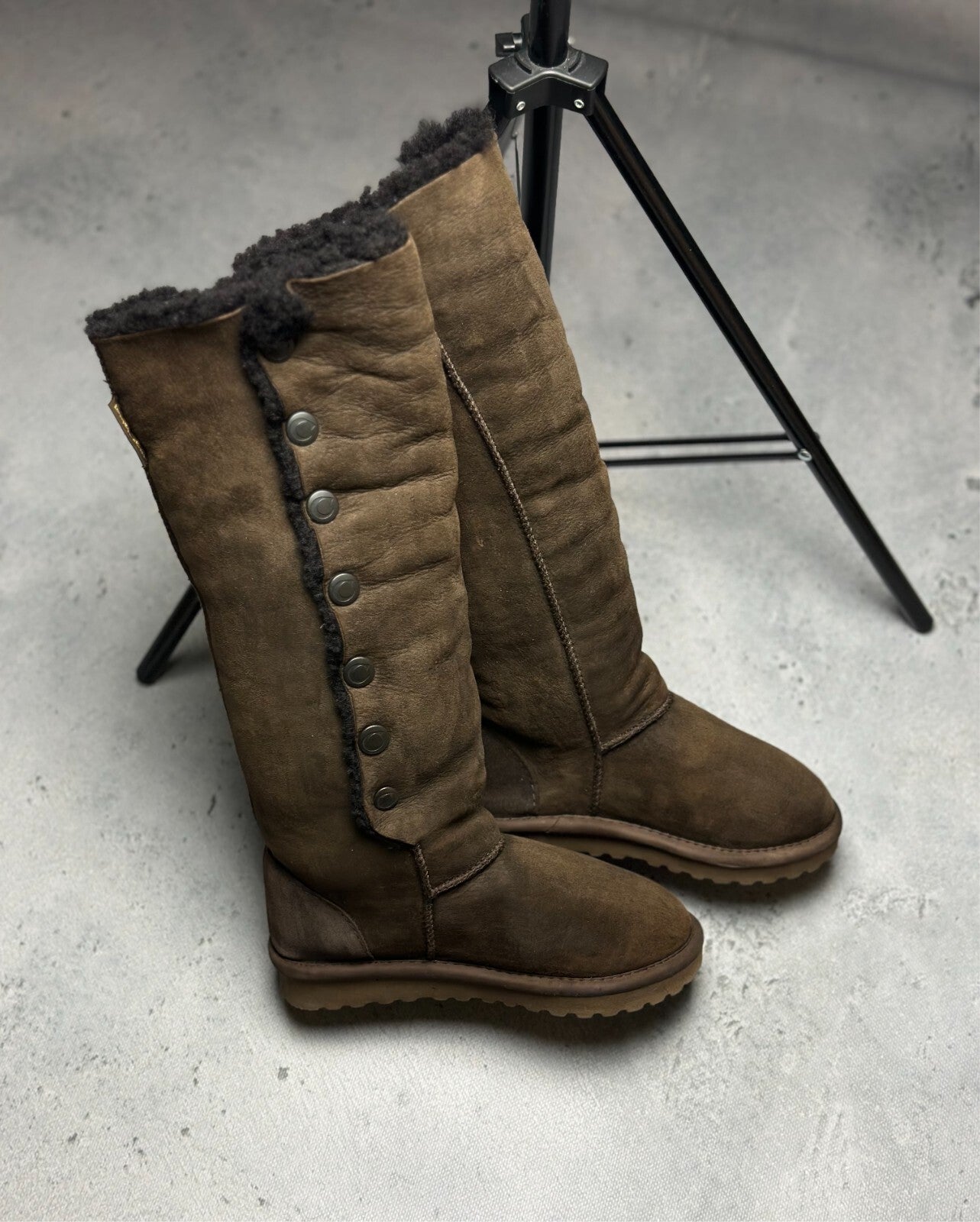 Celtic & Co Popper Sheepskin Boots - Knee Height Lux