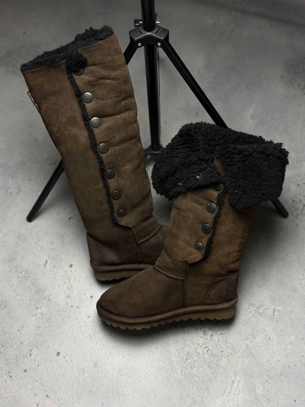Celtic & Co Popper Sheepskin Boots - Knee Height Lux