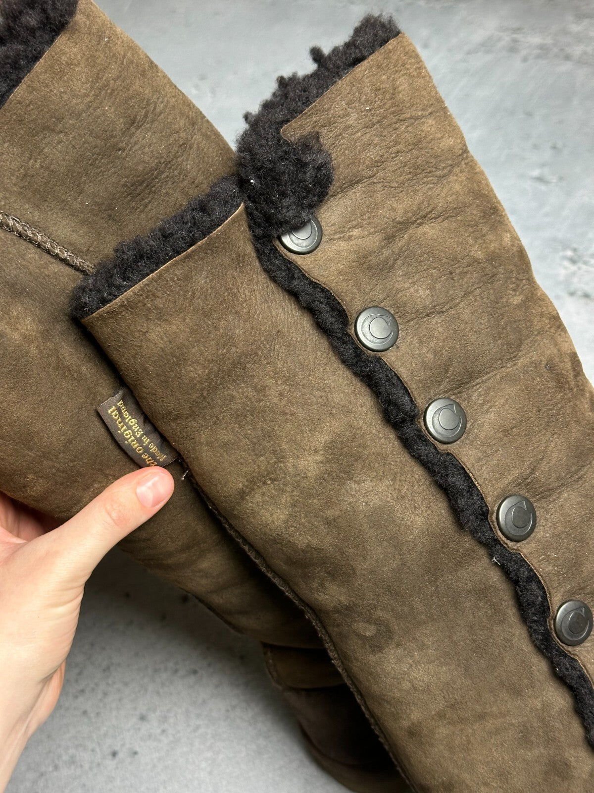 Celtic & Co Popper Sheepskin Boots - Knee Height Lux