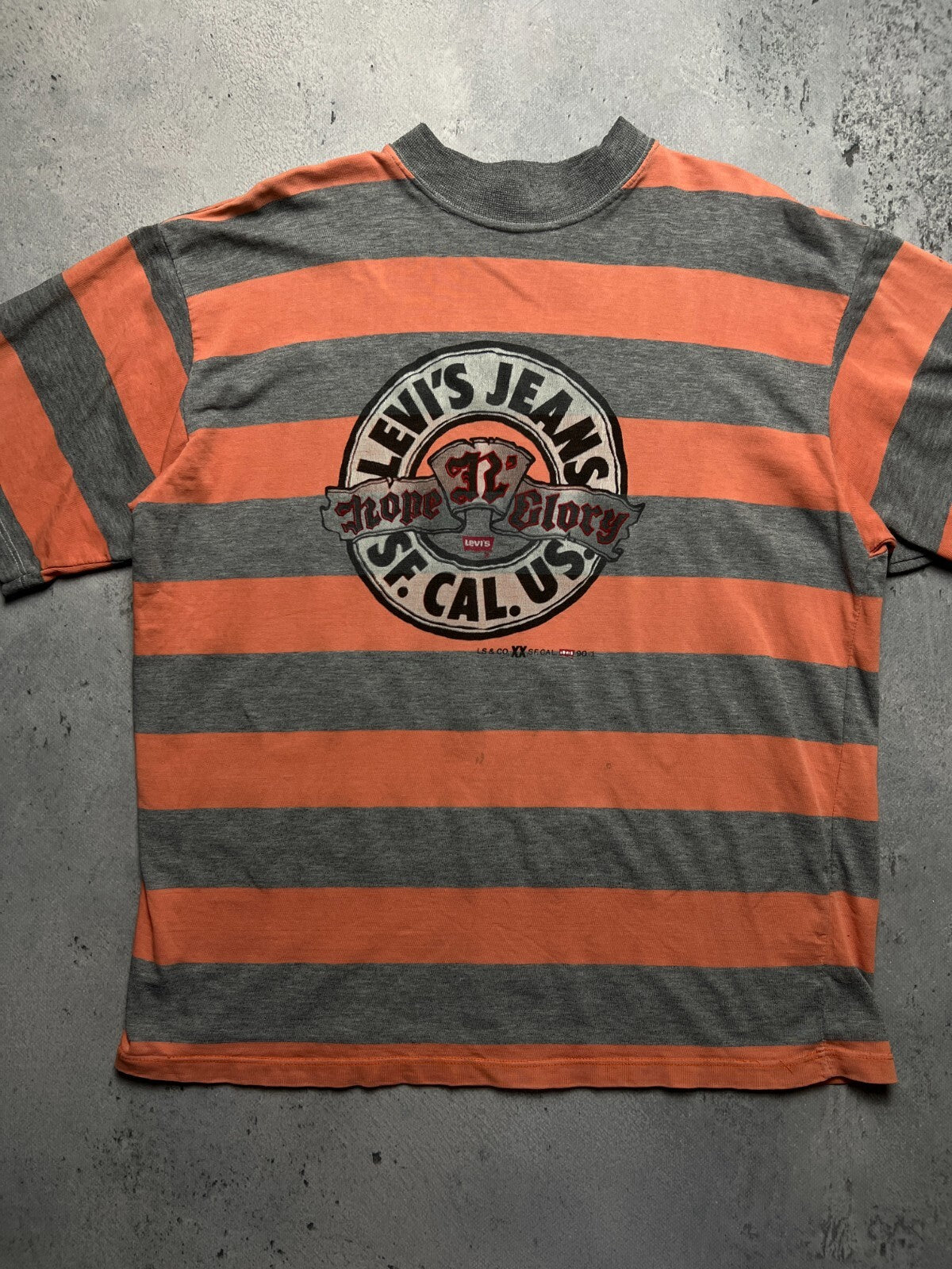 Levi's Jeans SF. CAL. US. Hope N Glory 80s 90s Vintage Tee