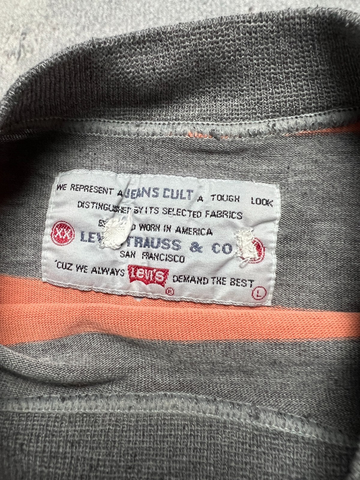 Levi's Jeans SF. CAL. US. Hope N Glory 80s 90s Vintage Tee