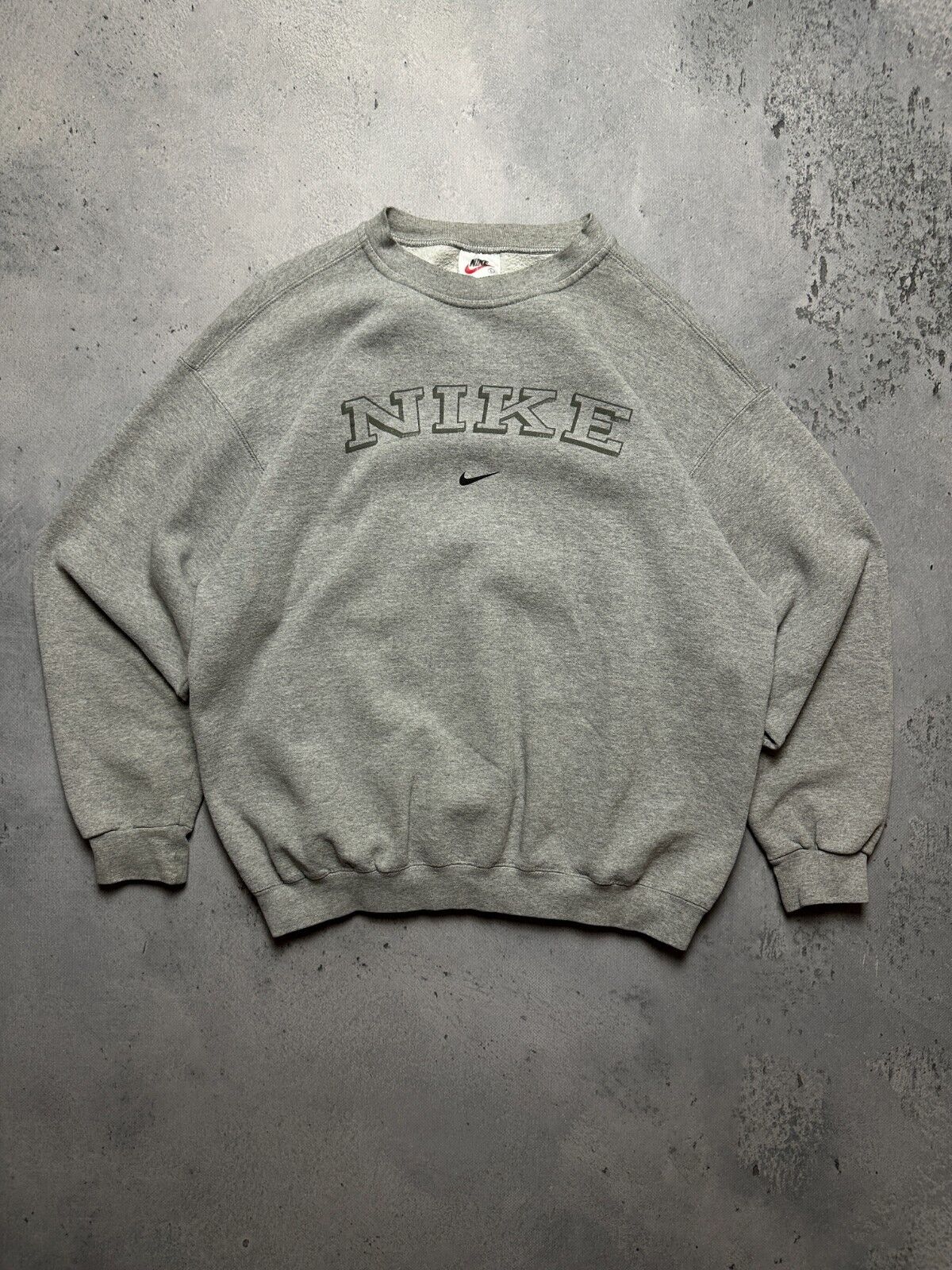 Vintage Crewneck Nike Boxy Center Swoosh logo Made in USA