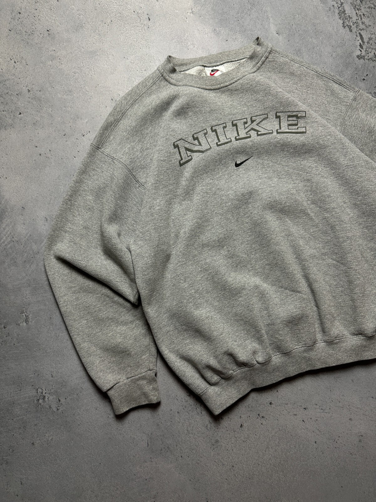 Vintage Crewneck Nike Boxy Center Swoosh logo Made in USA