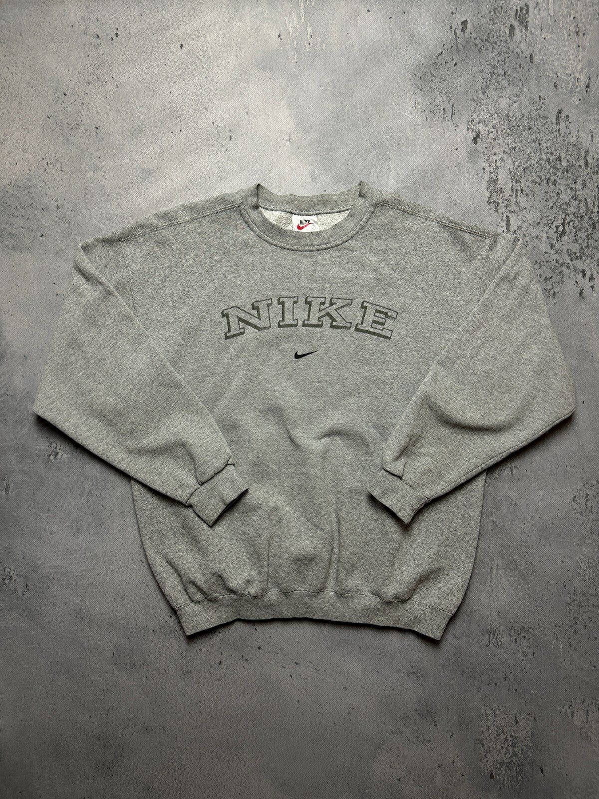 Vintage Crewneck Nike Boxy Center Swoosh logo Made in USA