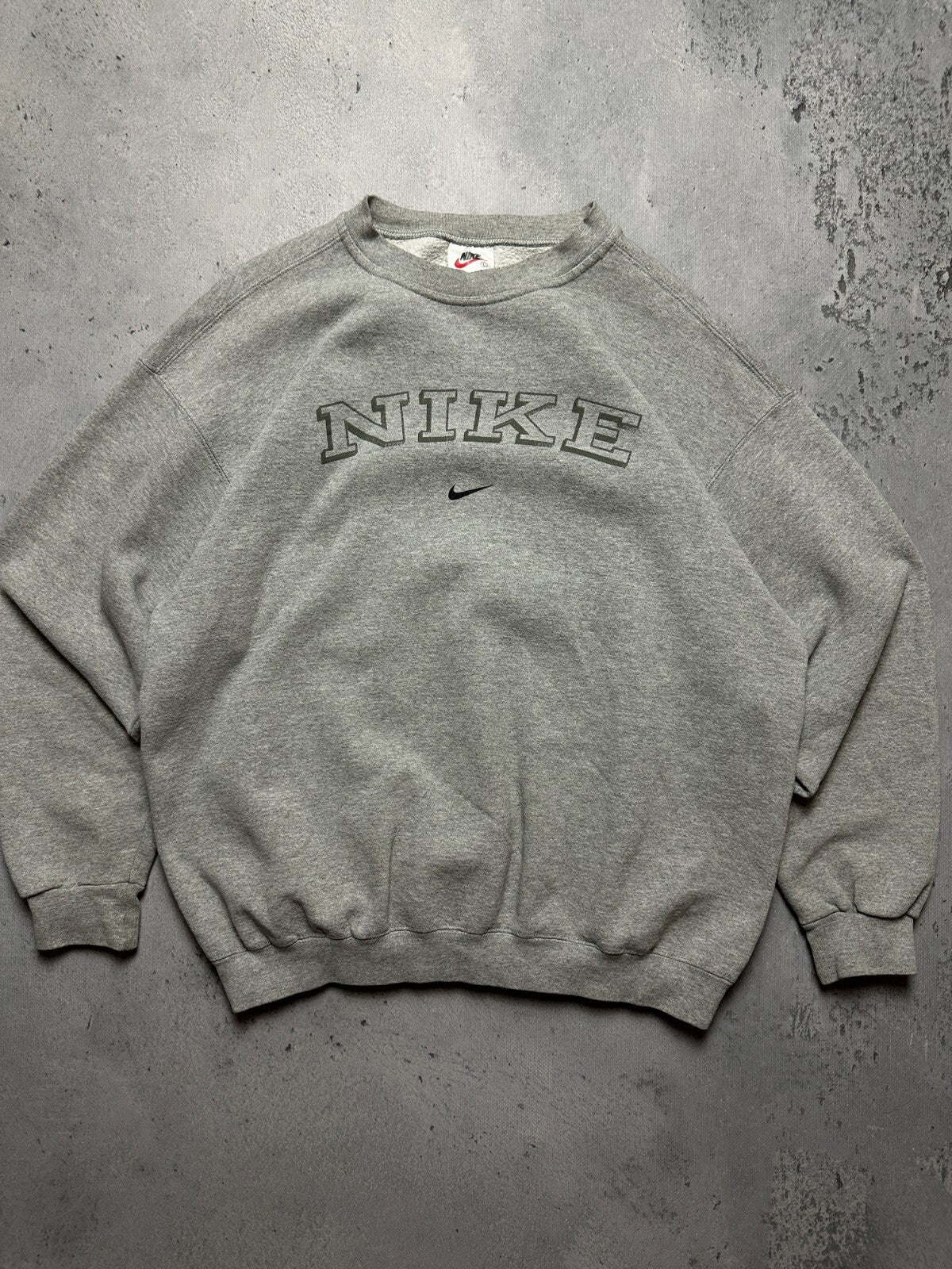 Vintage Crewneck Nike Boxy Center Swoosh logo Made in USA