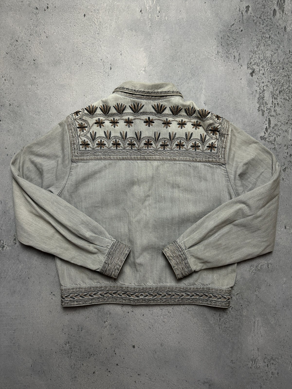 Isabel Marant Etoile Ferida Denim Jacket Rare Pattern Hype