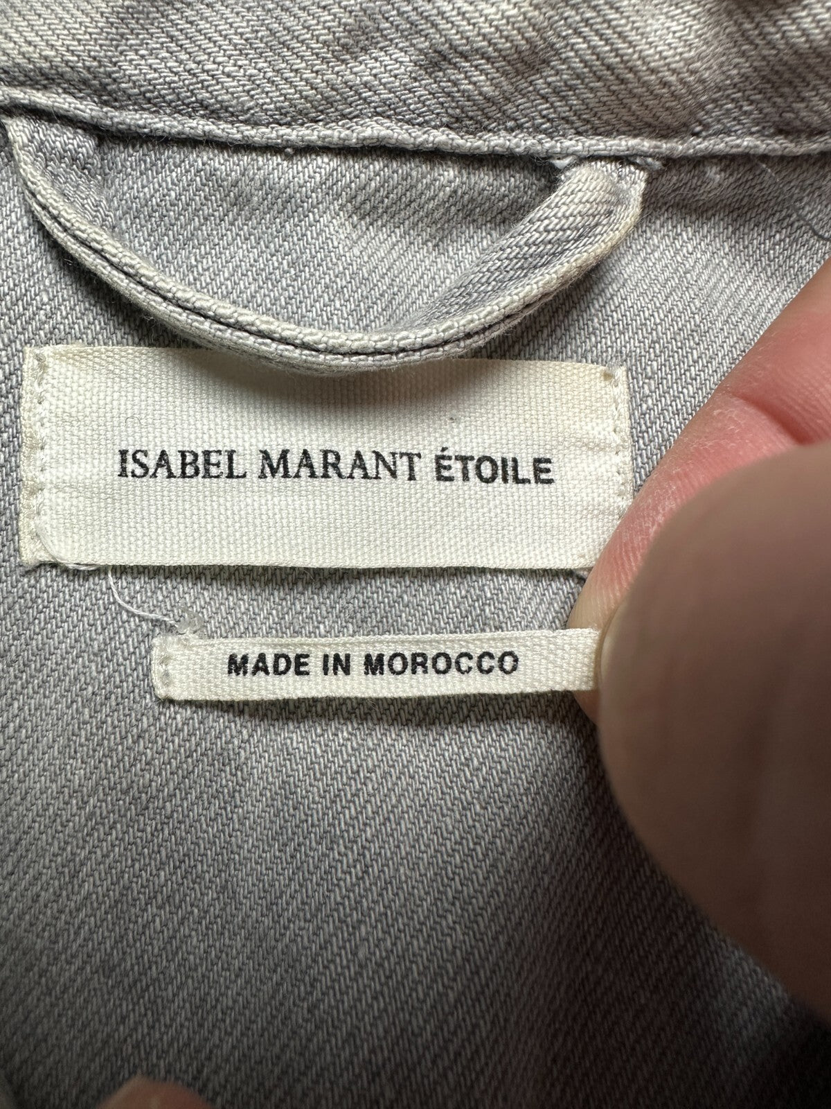 Isabel Marant Etoile Ferida Denim Jacket Rare Pattern Hype