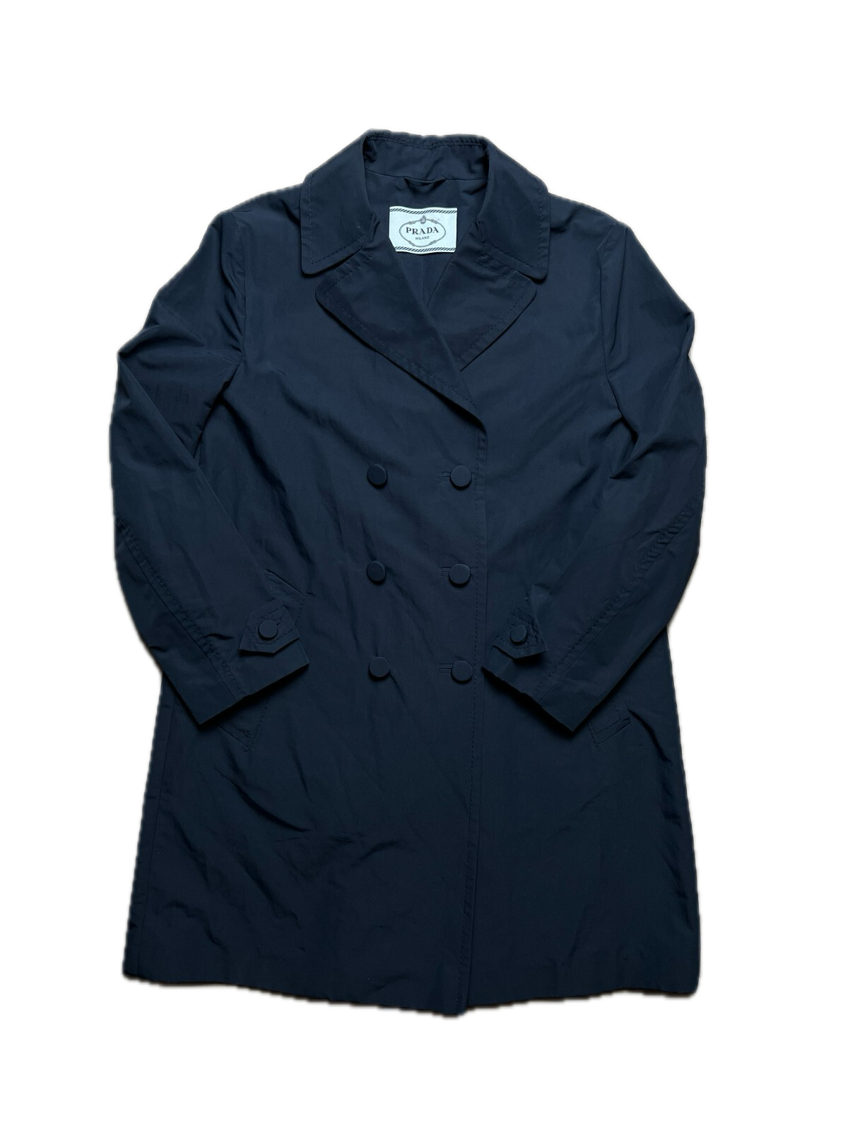 Classic Prada Rain Trench Coat Double-Breasted Rare Blazer