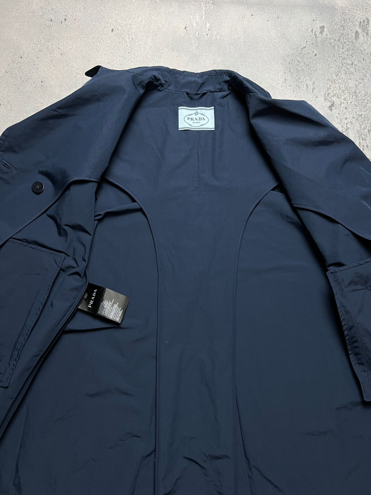 Classic Prada Rain Trench Coat Double-Breasted Rare Blazer