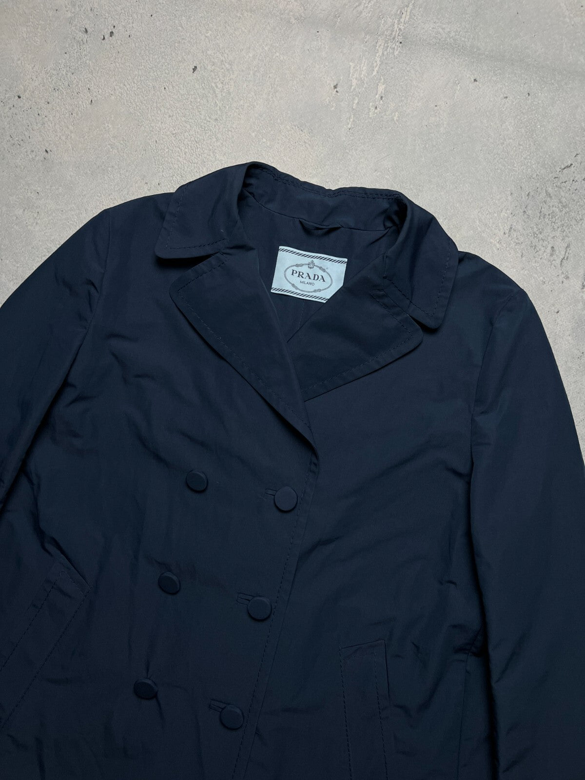 Classic Prada Rain Trench Coat Double-Breasted Rare Blazer