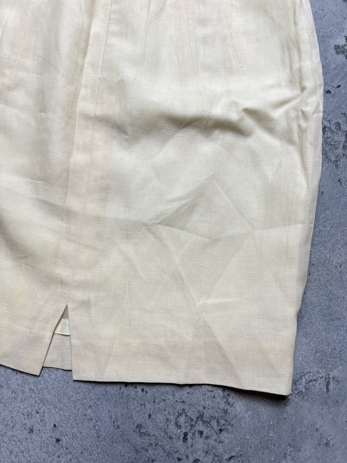 1990s' Jil Sander Rare Item Cream Beige Skirt Vintage Lux