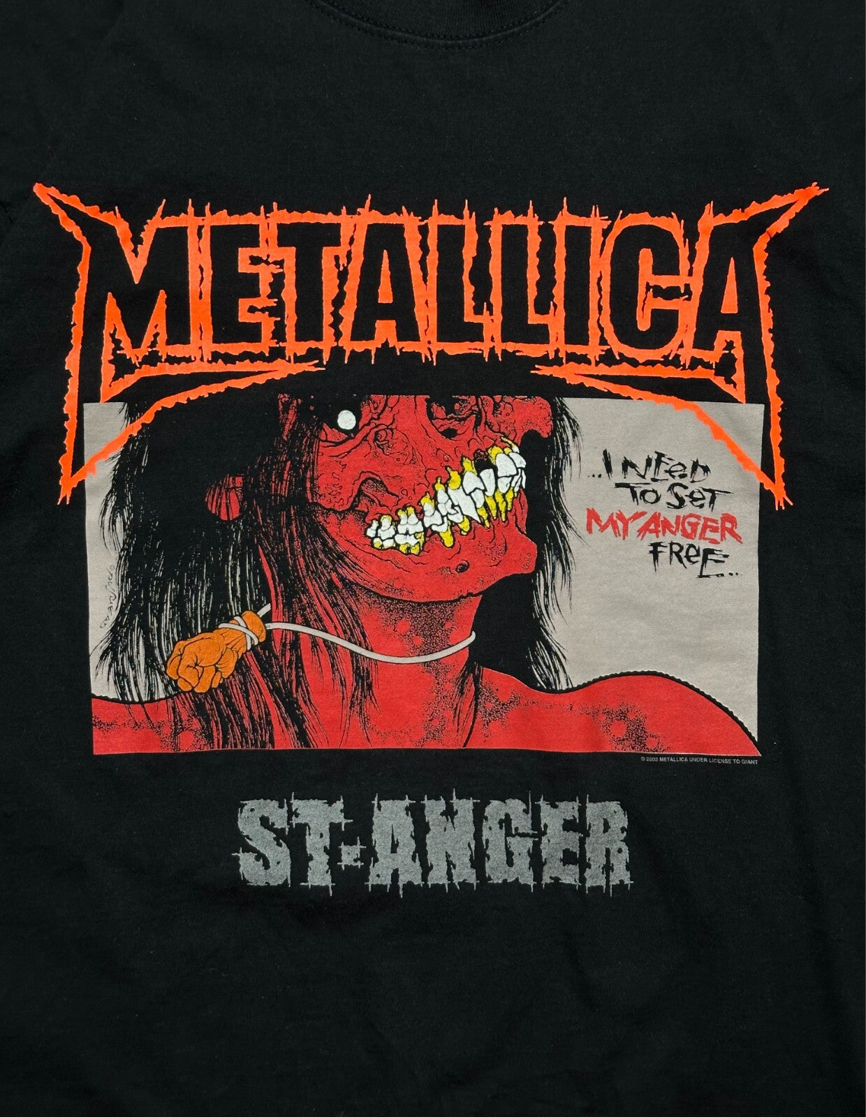 Metallica Band 2003 St-Anger Pushead Graphic Hard Rock 00s