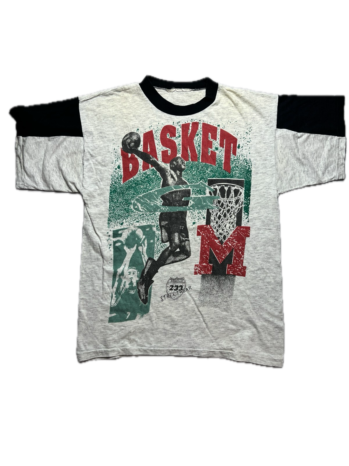 Basketball tee Basket Broadway 233 Streetwear rare item y2k