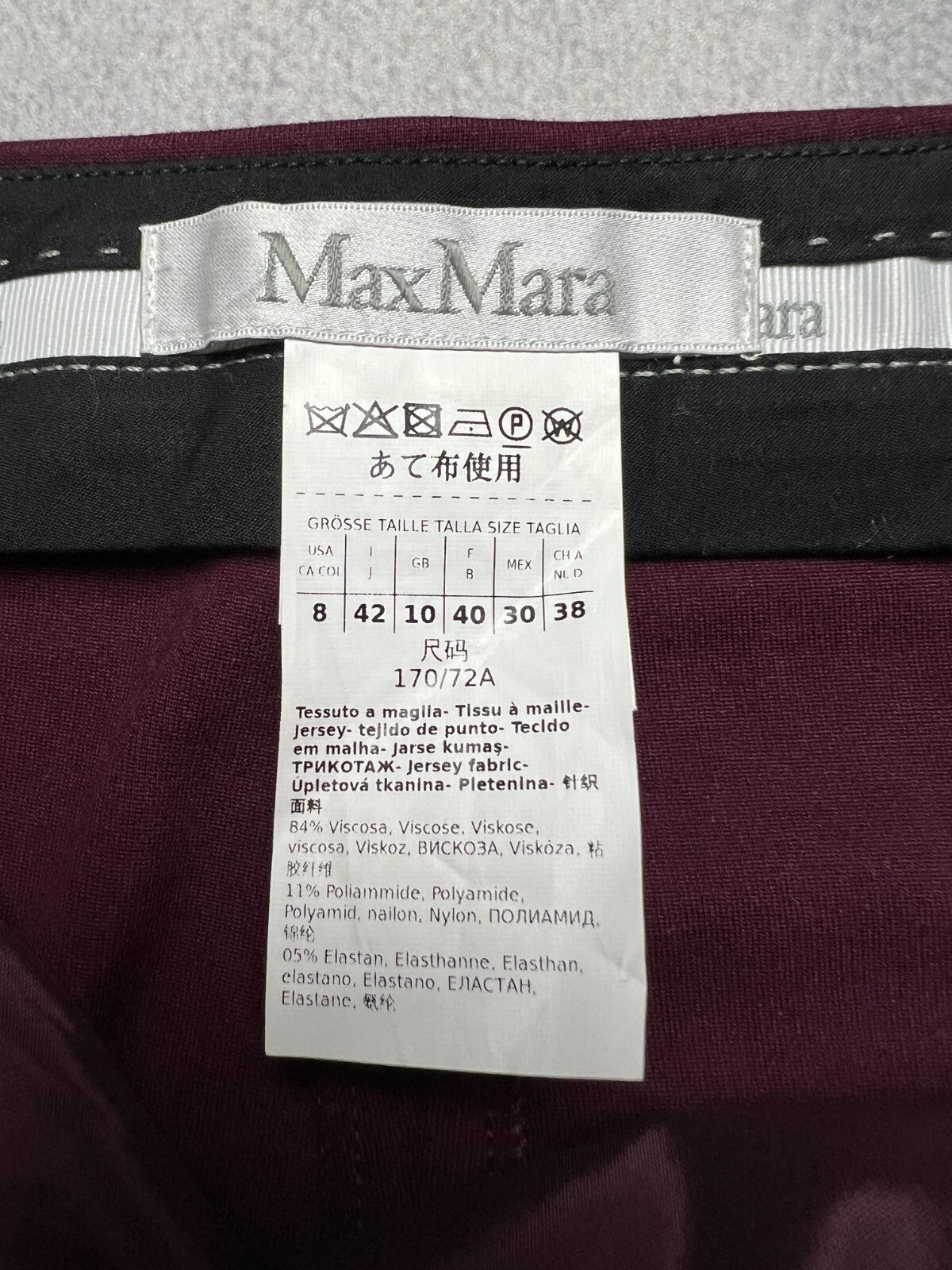 Vintage MAX MARA Viscose Pants Made In Italy Casual Style