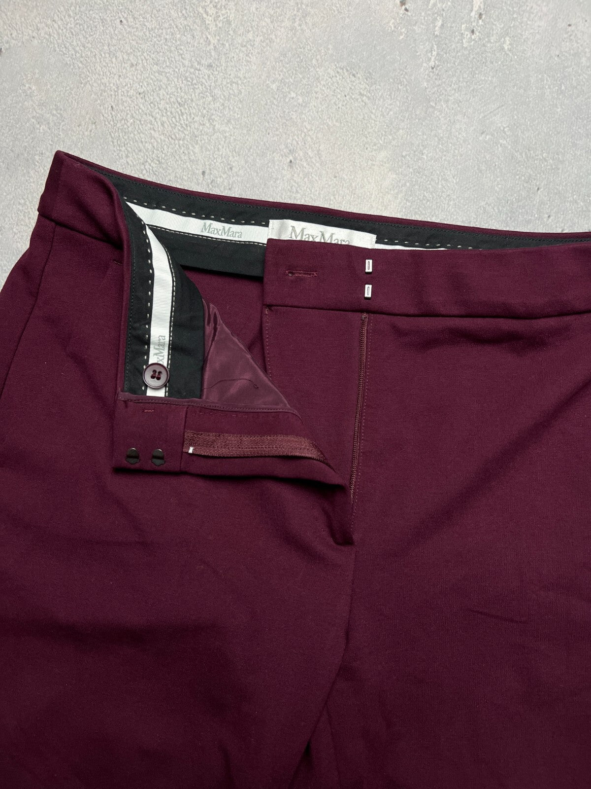 Vintage MAX MARA Viscose Pants Made In Italy Casual Style