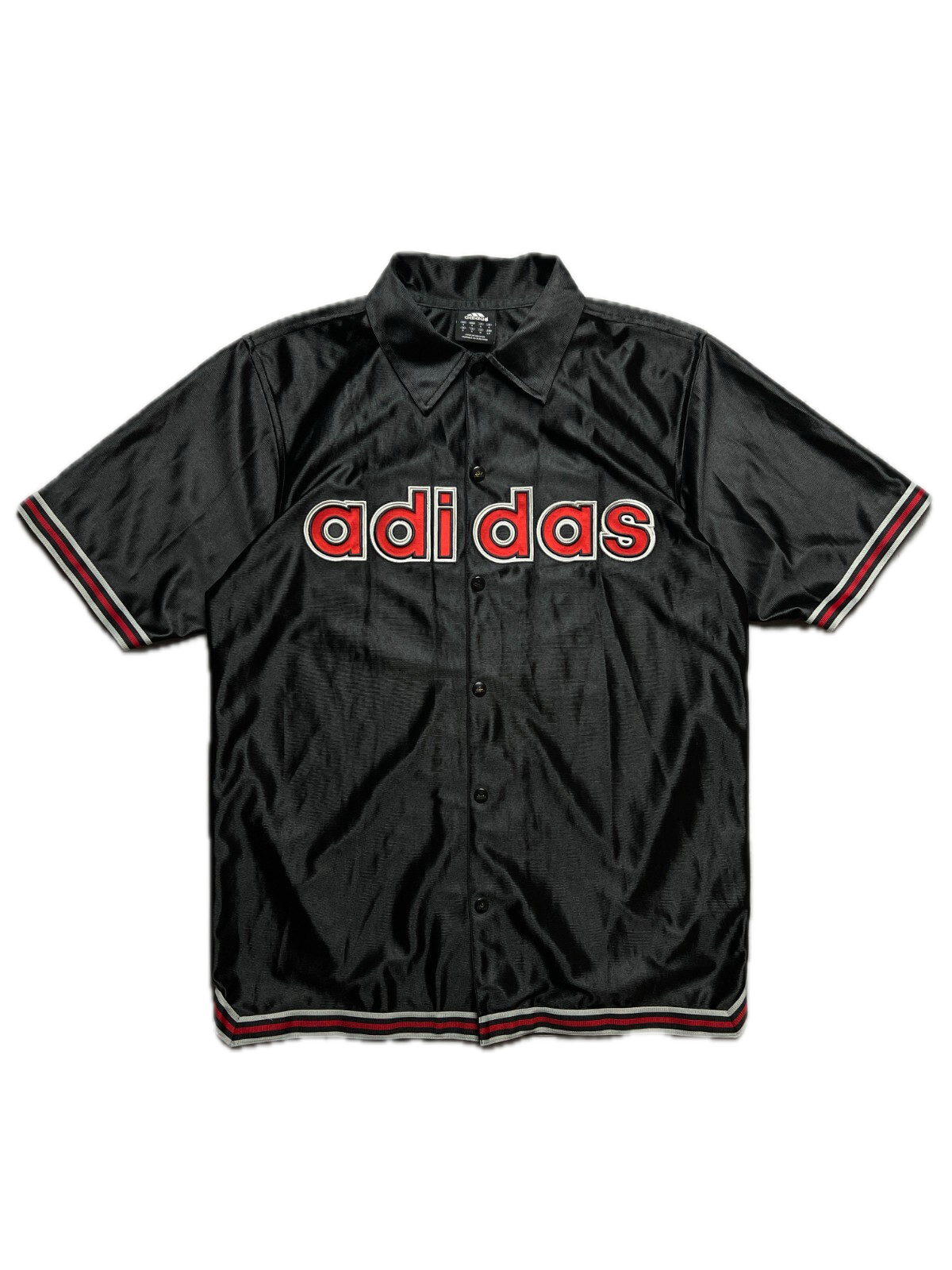 Adidas Vintage Botton Up Shirt Hype USA Jersey Tee 00s 90s
