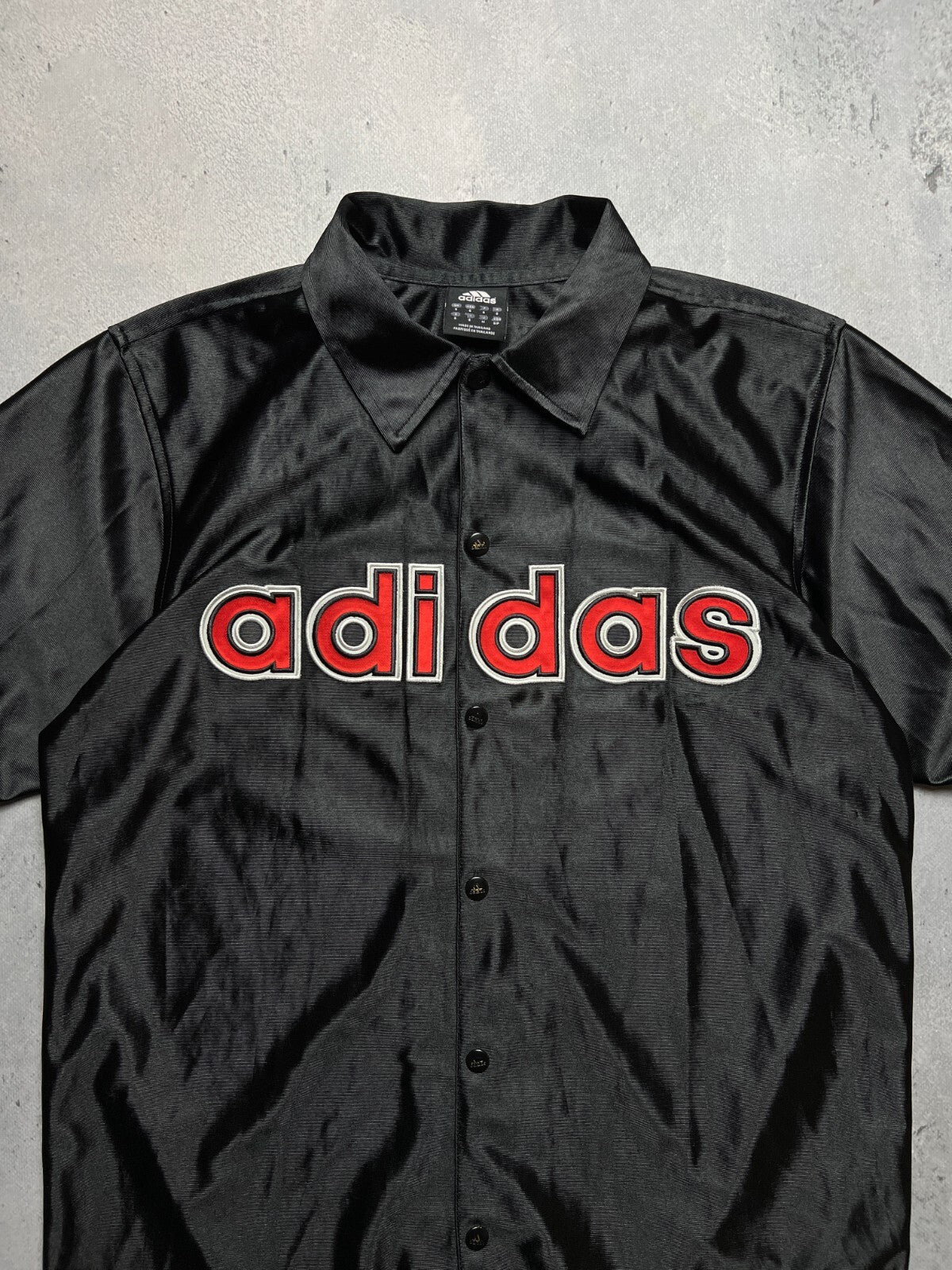 Adidas Vintage Botton Up Shirt Hype USA Jersey Tee 00s 90s