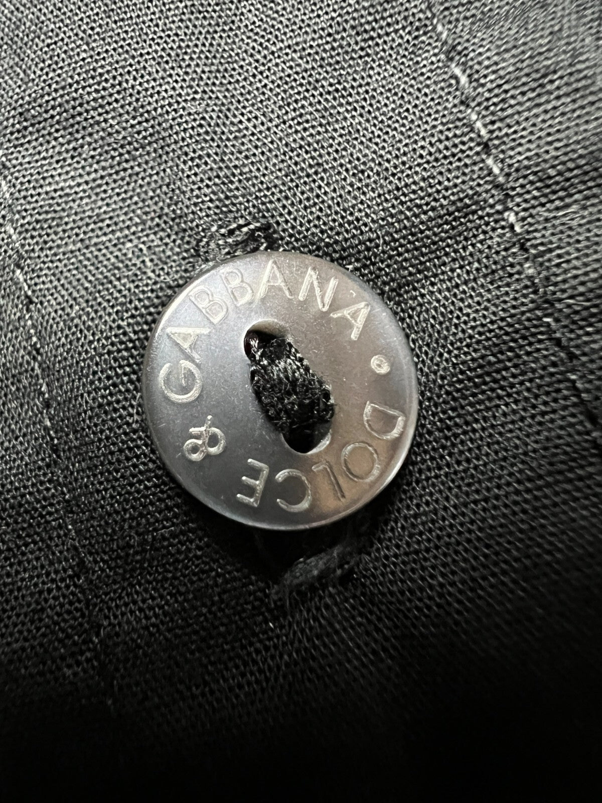 Dolce & Gabbana Vintage Full Black Long Sleeve Shirt Lux y2k