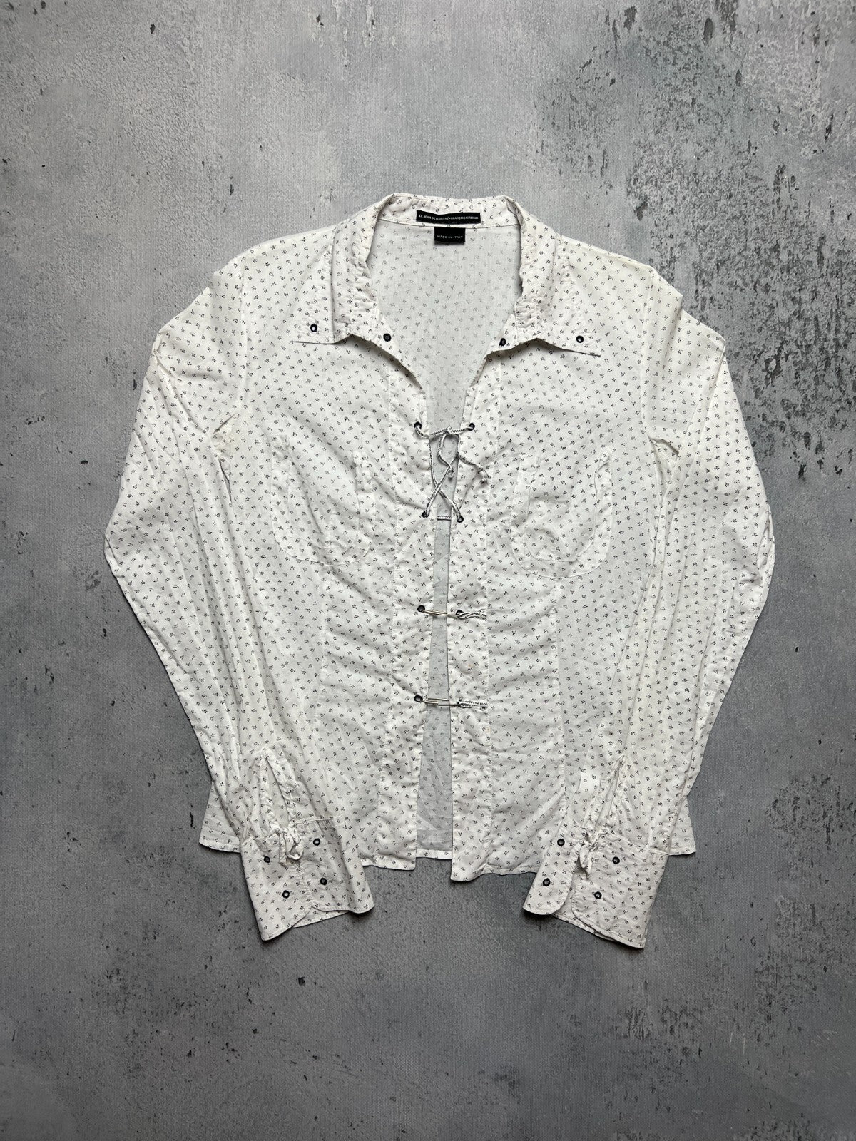 Marithe Francois Girbaud Vintage Shirt Avant Garde Italy y2k