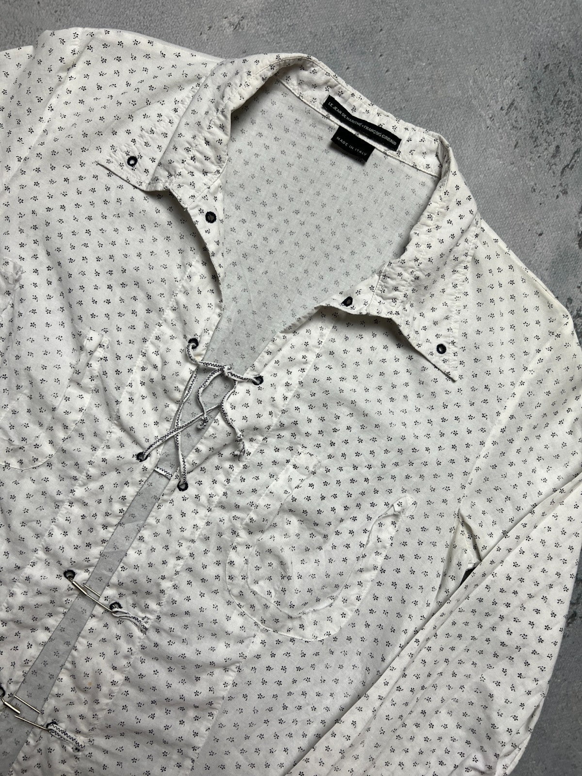 Marithe Francois Girbaud Vintage Shirt Avant Garde Italy y2k