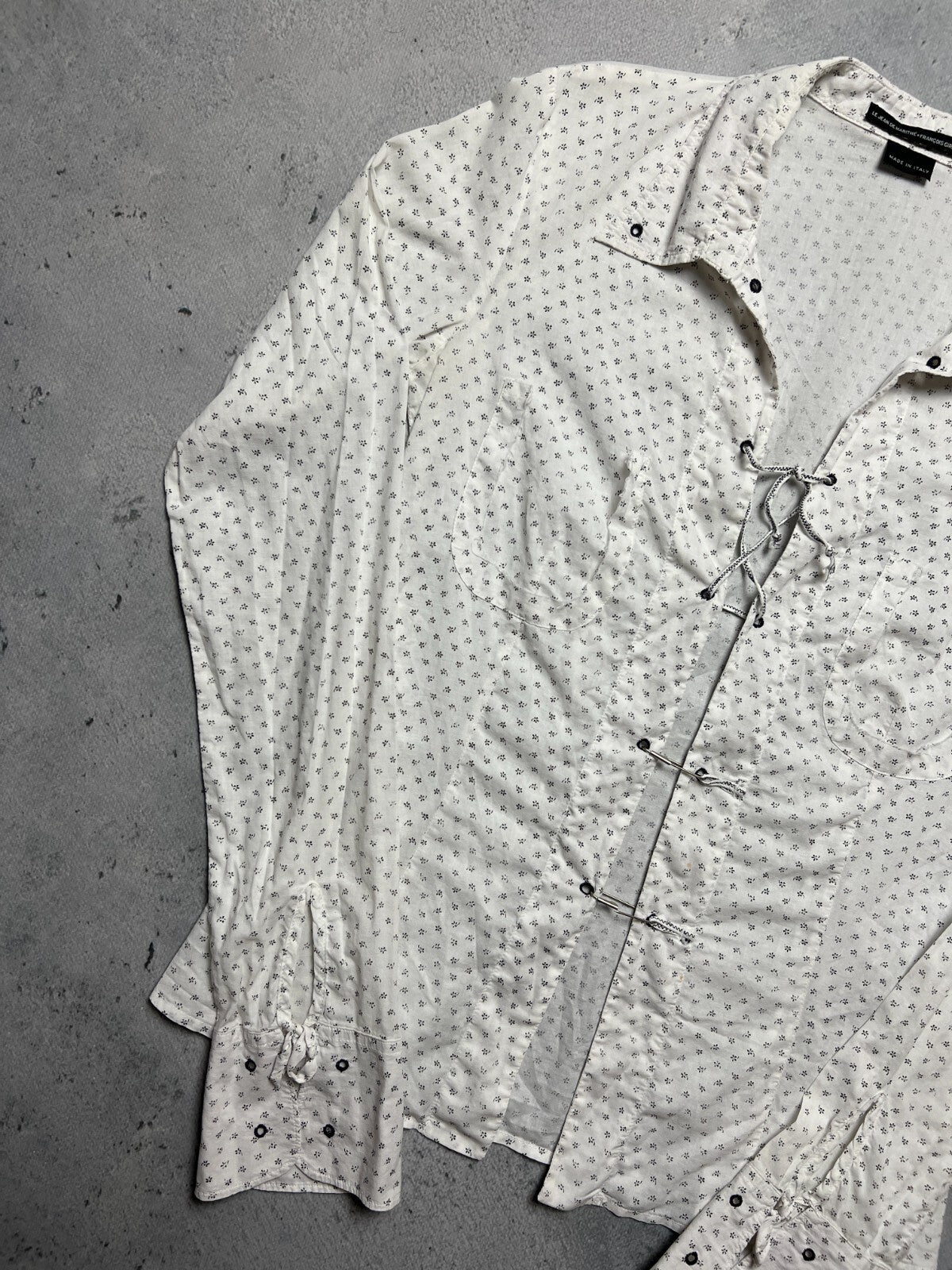 Marithe Francois Girbaud Vintage Shirt Avant Garde Italy y2k