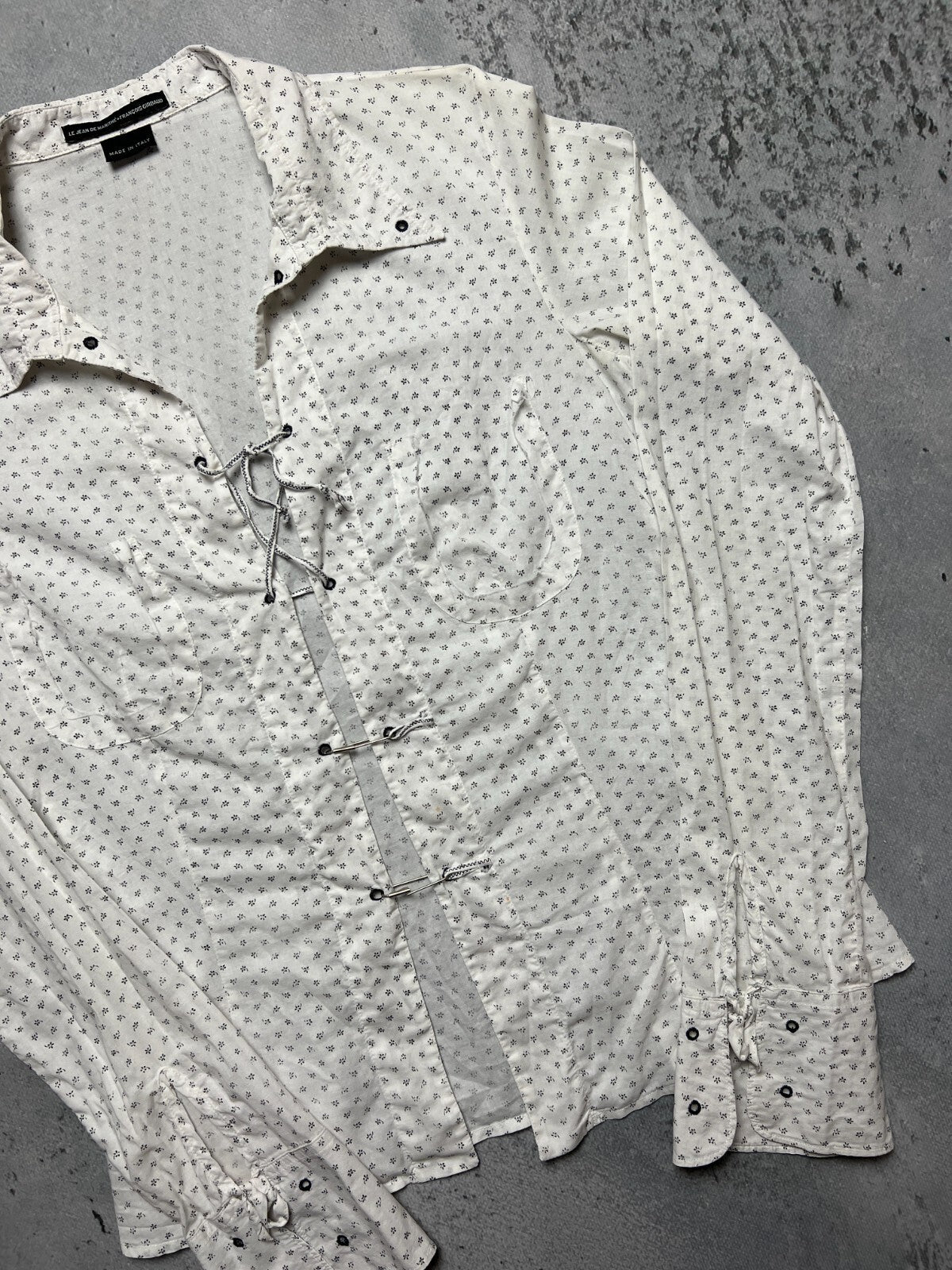 Marithe Francois Girbaud Vintage Shirt Avant Garde Italy y2k
