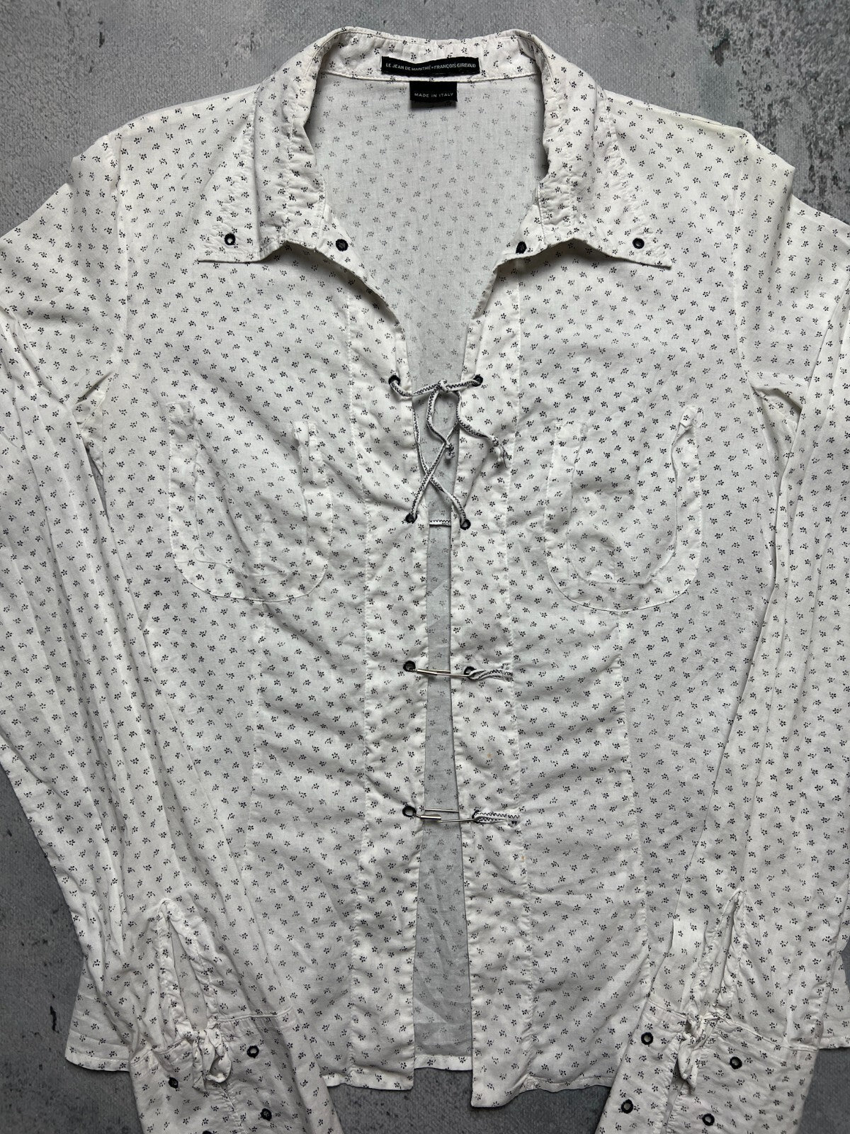 Marithe Francois Girbaud Vintage Shirt Avant Garde Italy y2k