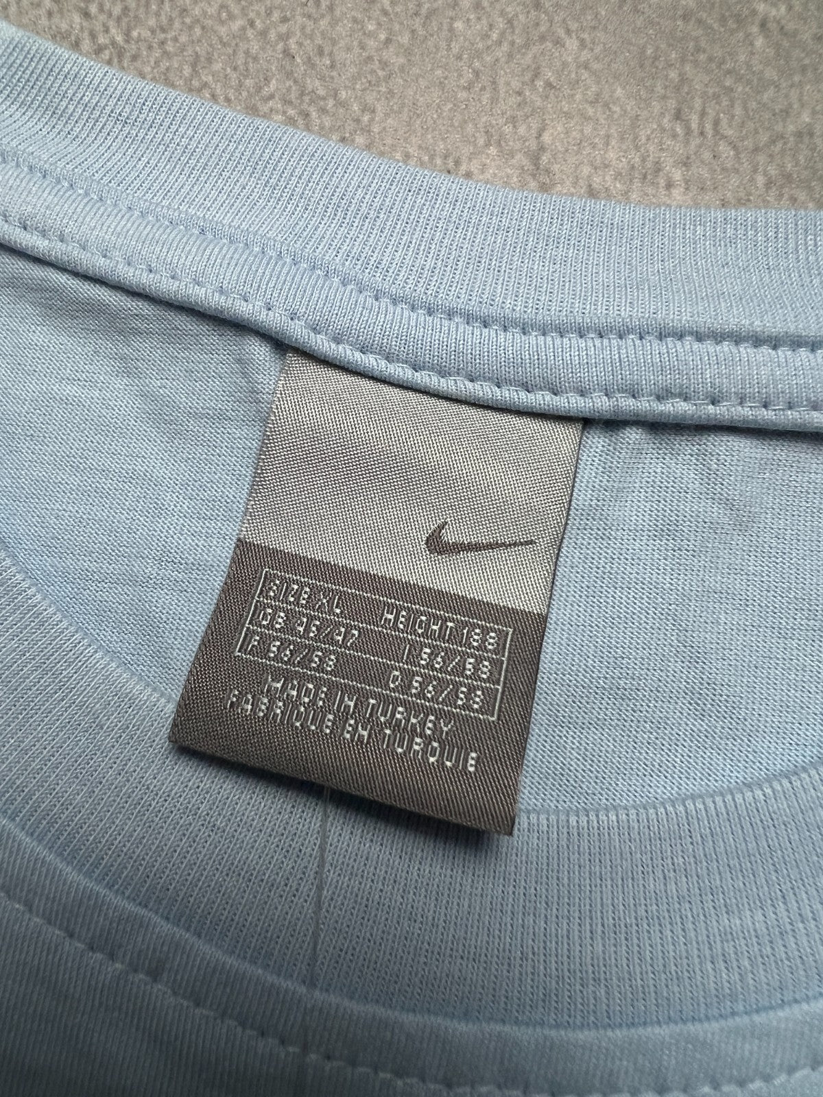 Nike tee Vintage 90s Nike Central Logo Swoosh T-shirt y2k