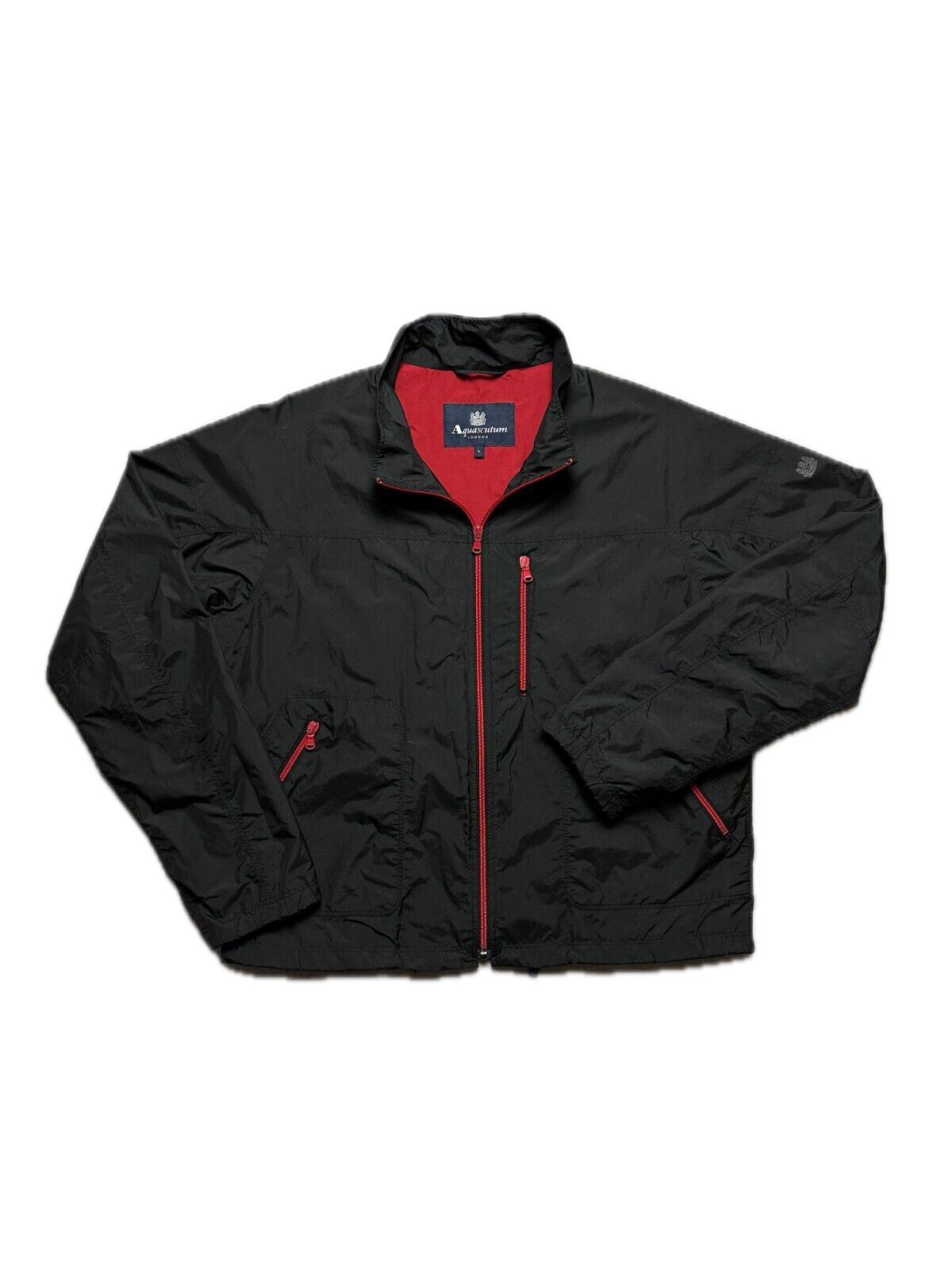 Aquascutum Vintage Nylon Black y2k Jacket Hype Casual 00s