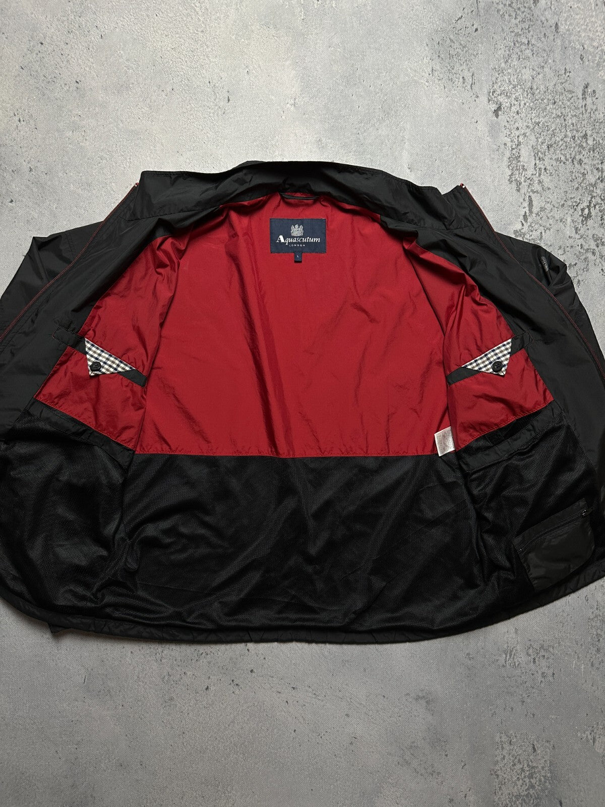 Aquascutum Vintage Nylon Black y2k Jacket Hype Casual 00s