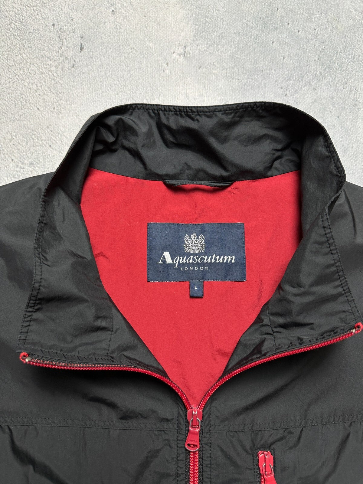 Aquascutum Vintage Nylon Black y2k Jacket Hype Casual 00s
