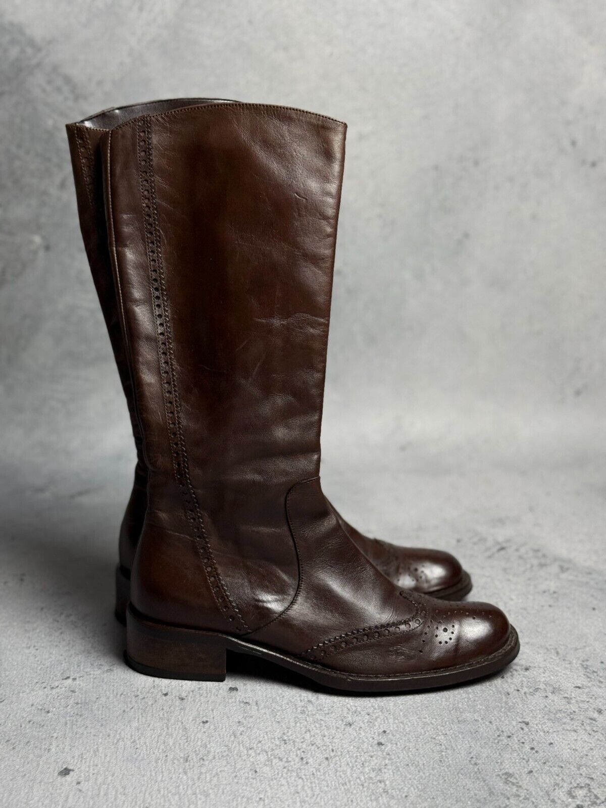 Ripa VTG Heels Leather Boots Rare Italian Item Avant-Garde