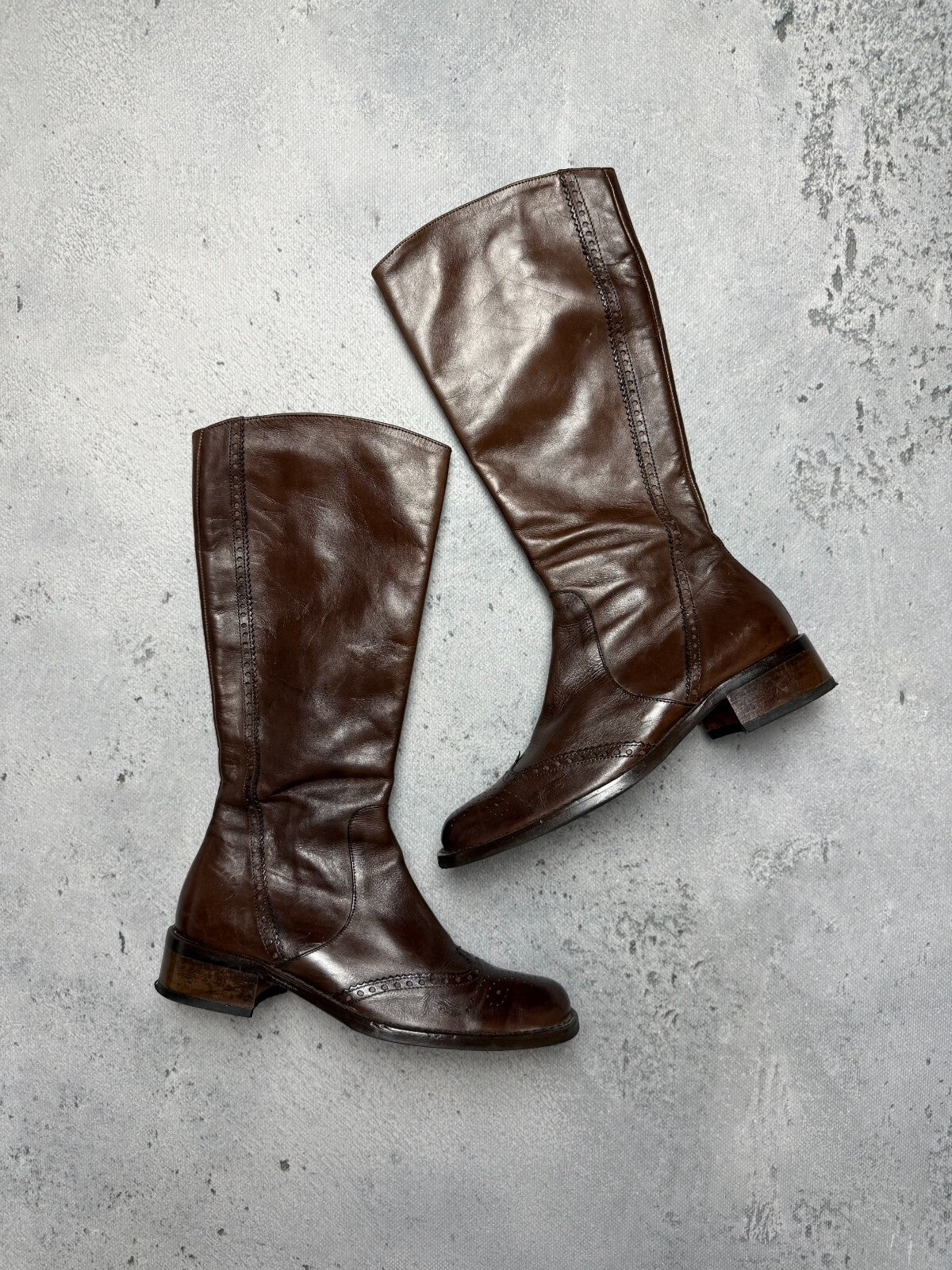 Ripa VTG Heels Leather Boots Rare Italian Item Avant-Garde