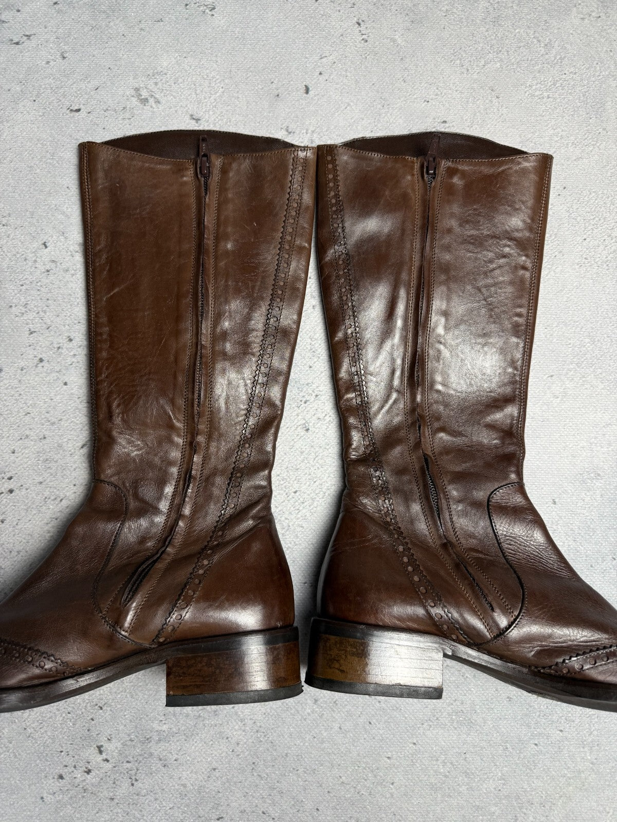 Ripa VTG Heels Leather Boots Rare Italian Item Avant-Garde