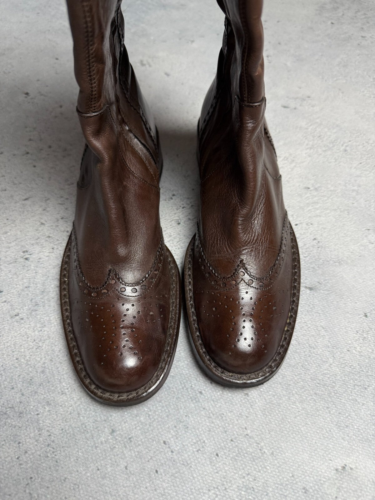 Ripa VTG Heels Leather Boots Rare Italian Item Avant-Garde