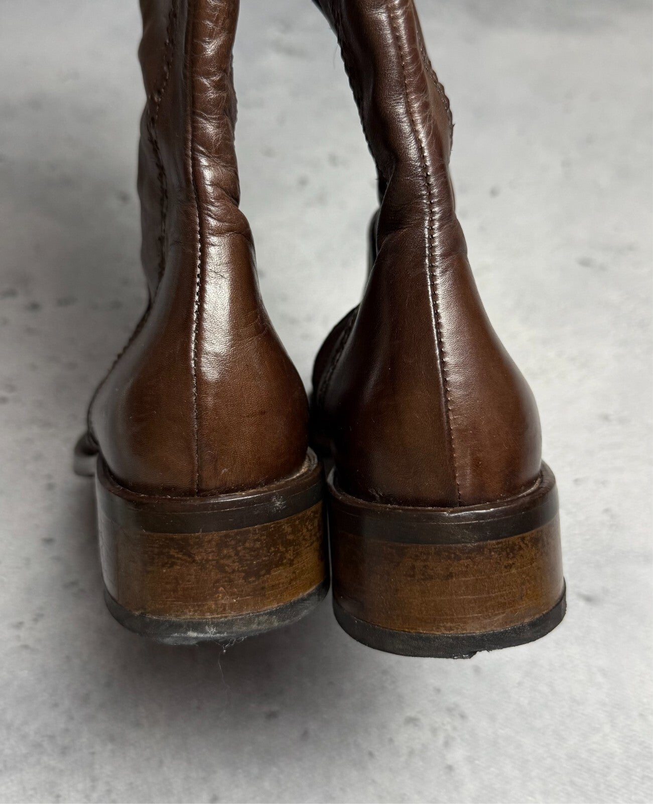 Ripa VTG Heels Leather Boots Rare Italian Item Avant-Garde