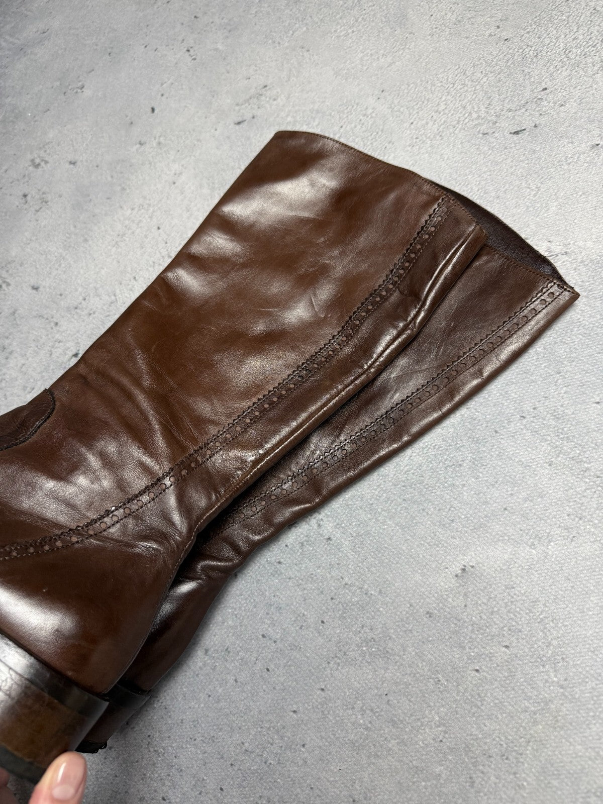 Ripa VTG Heels Leather Boots Rare Italian Item Avant-Garde