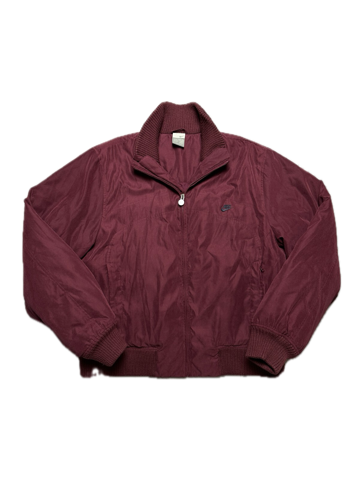 Nike Vintage Bomber Track Jacket Swoosh Zip-Up y2k 90s USA