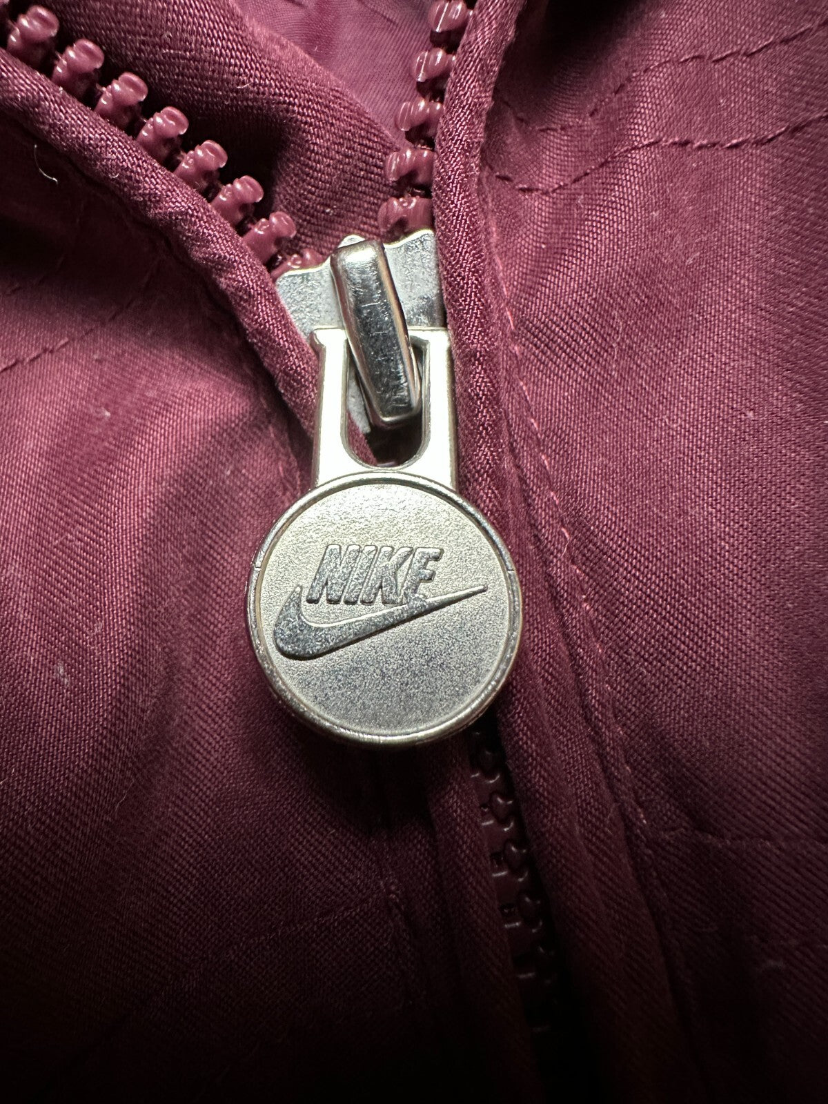 Nike Vintage Bomber Track Jacket Swoosh Zip-Up y2k 90s USA