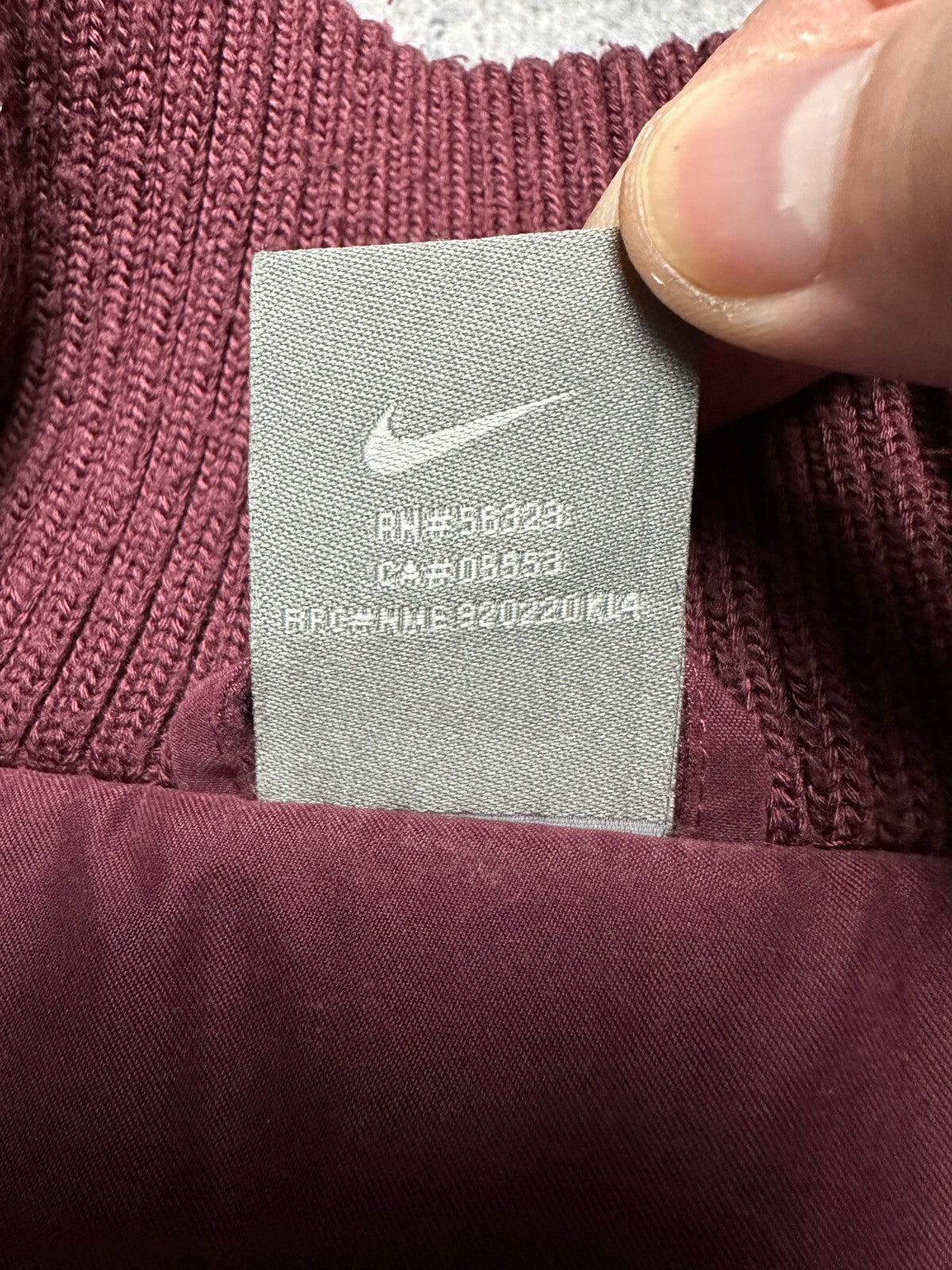 Nike Vintage Bomber Track Jacket Swoosh Zip-Up y2k 90s USA