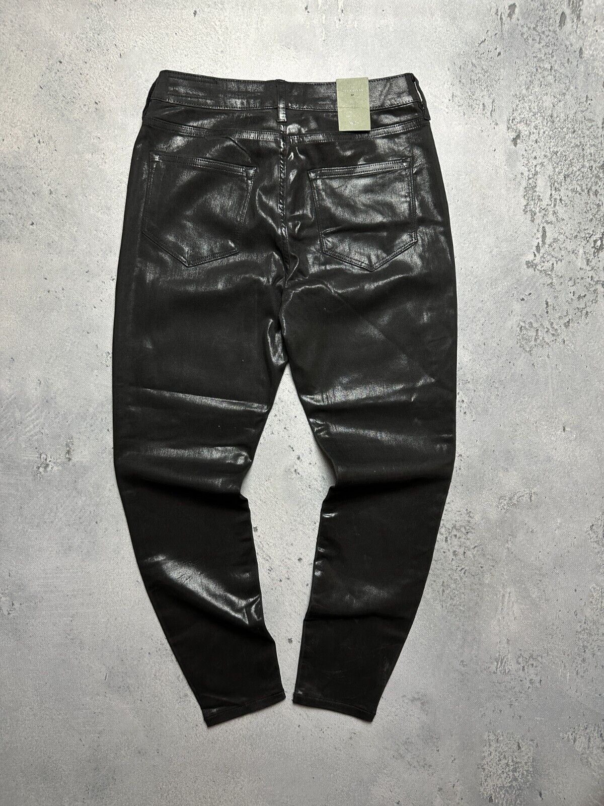 Allsaints Women’s Alex Coated Jeans Luxury High Rise Skinny