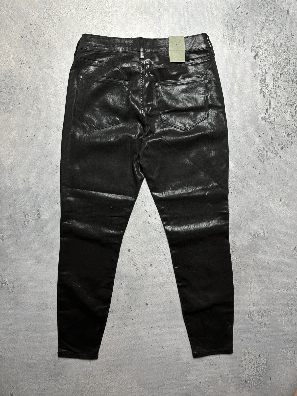 Allsaints Women’s Alex Coated Jeans Luxury High Rise Skinny