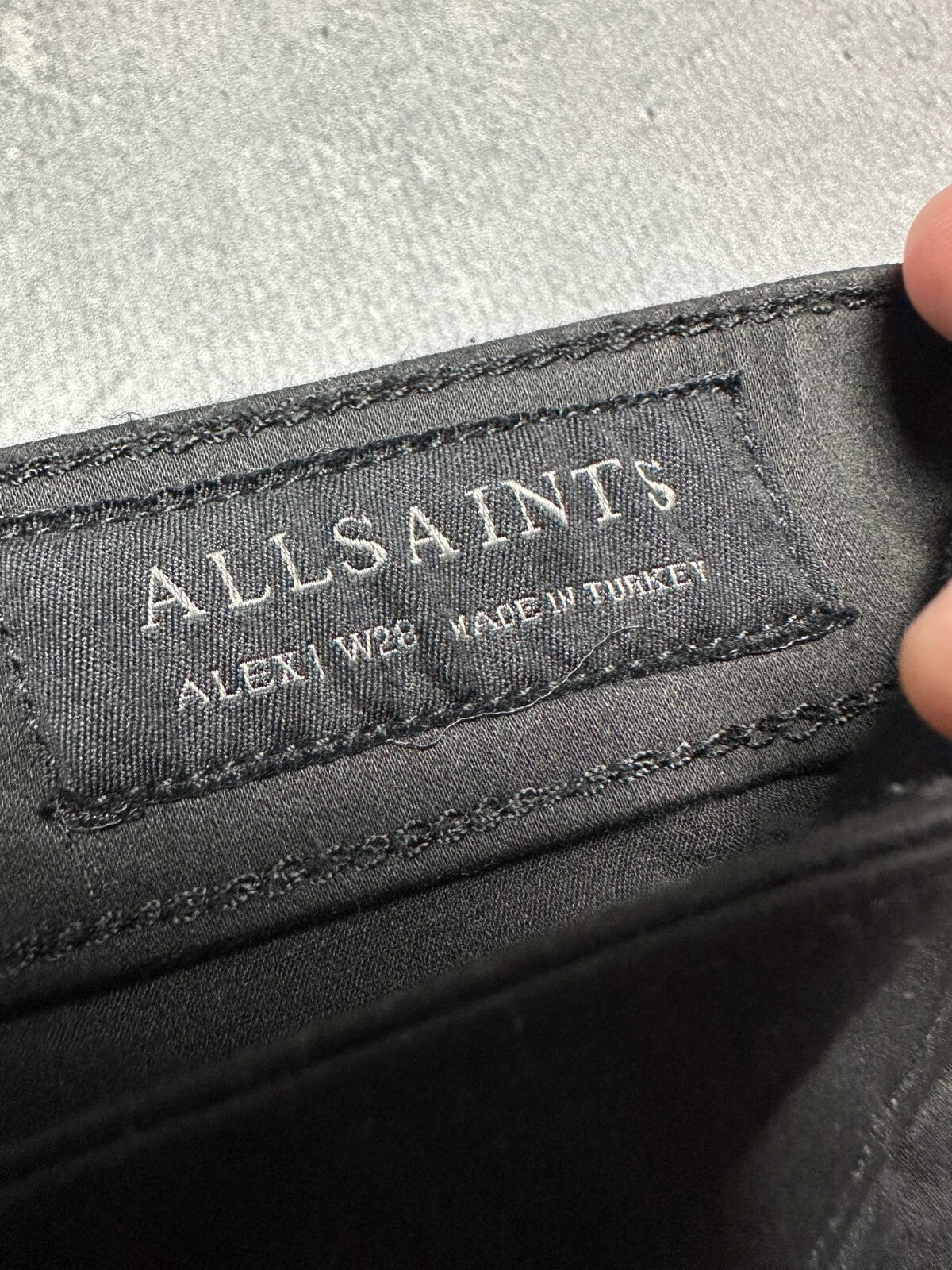 Allsaints Women’s Alex Coated Jeans Luxury High Rise Skinny