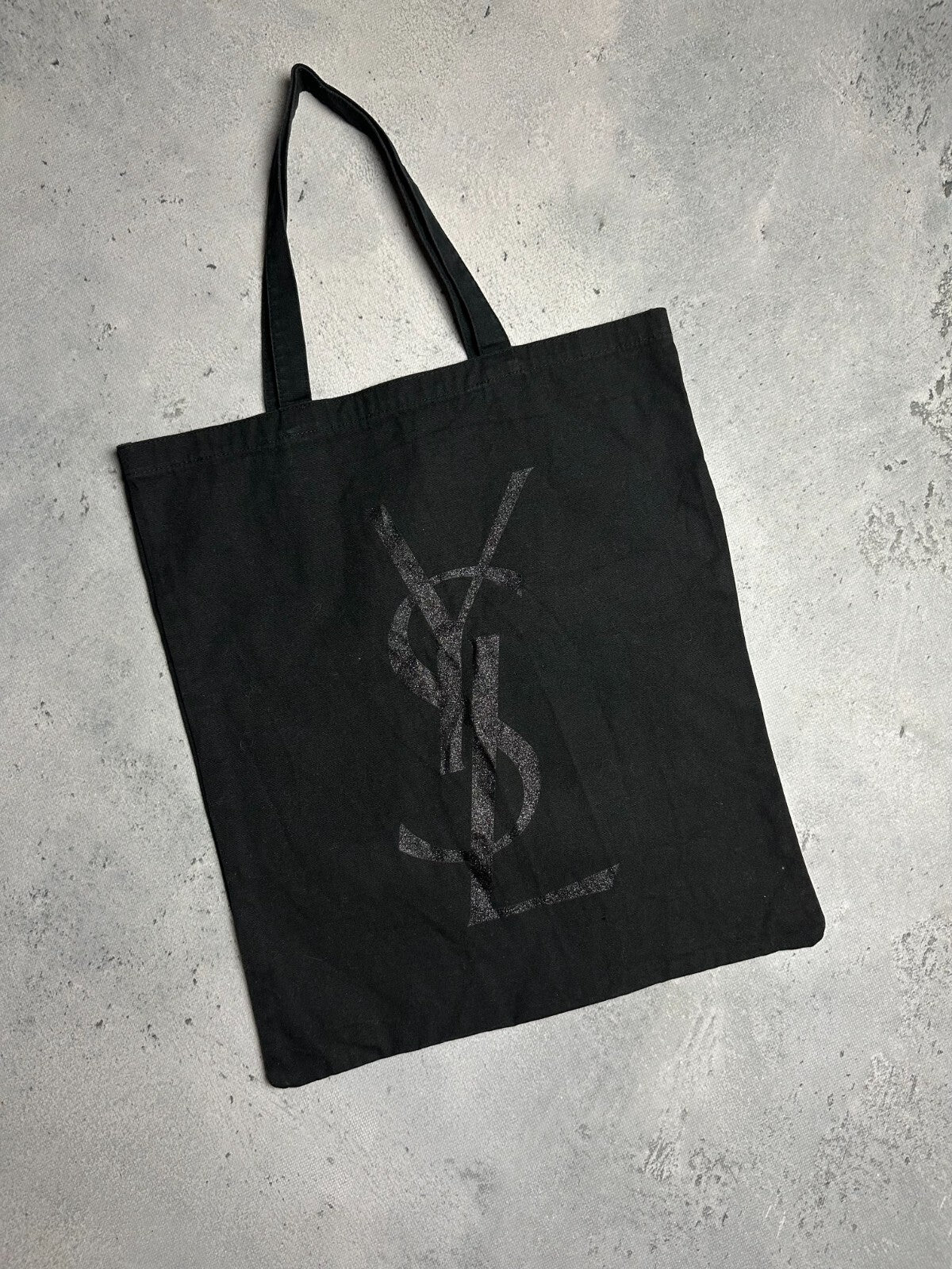 Yves Saint Laurent Beauty Shopper Bag Black y2k Italy YSL