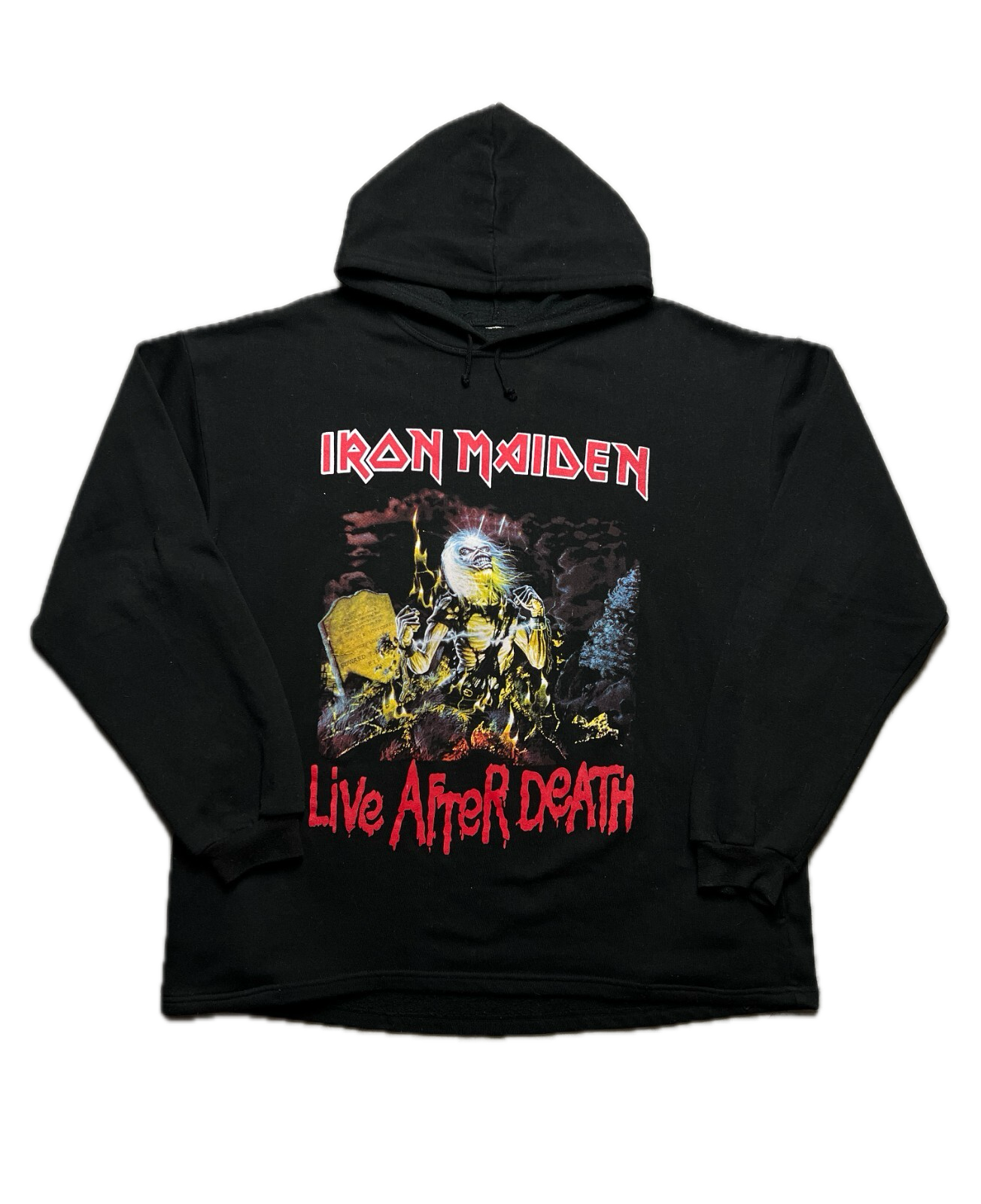 1990s Iron Maiden Hoodie « Live After Death » Rock 90s 80s