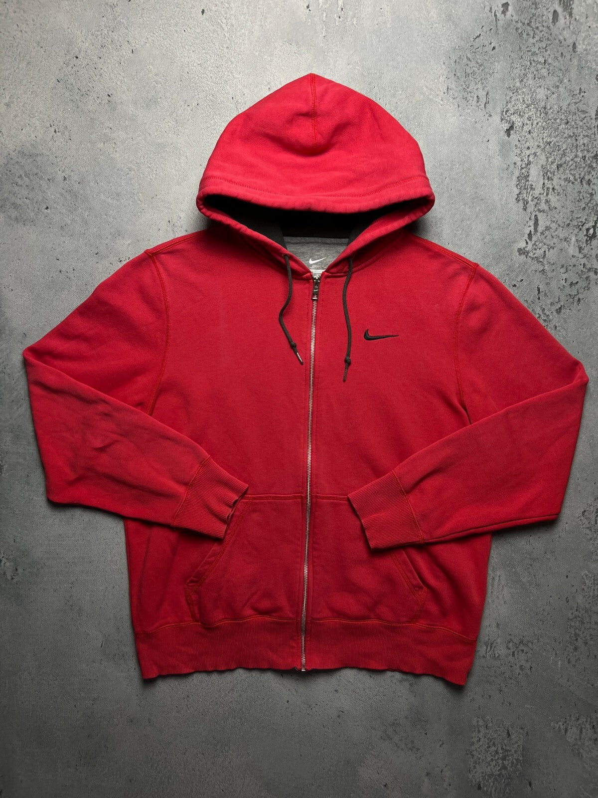 Nike Vintage Zipper Hooded Jacket small swoosh logo y2k 90s