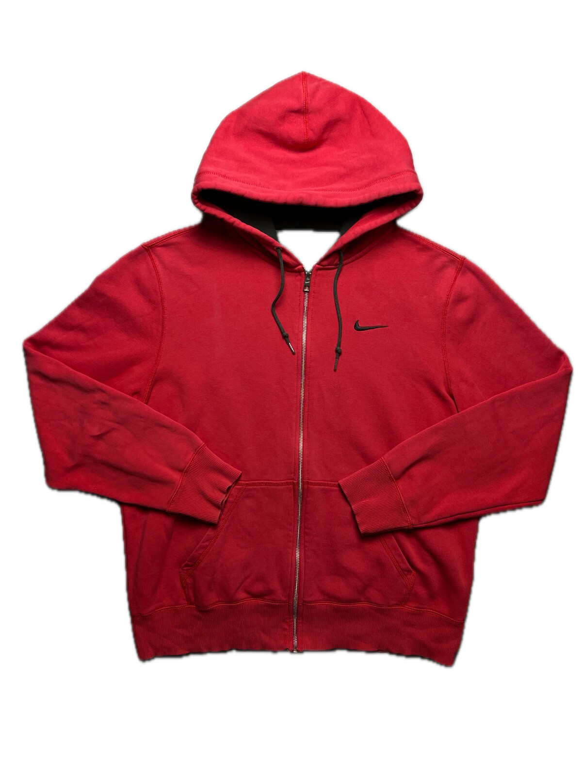 Nike Vintage Zipper Hooded Jacket small swoosh logo y2k 90s
