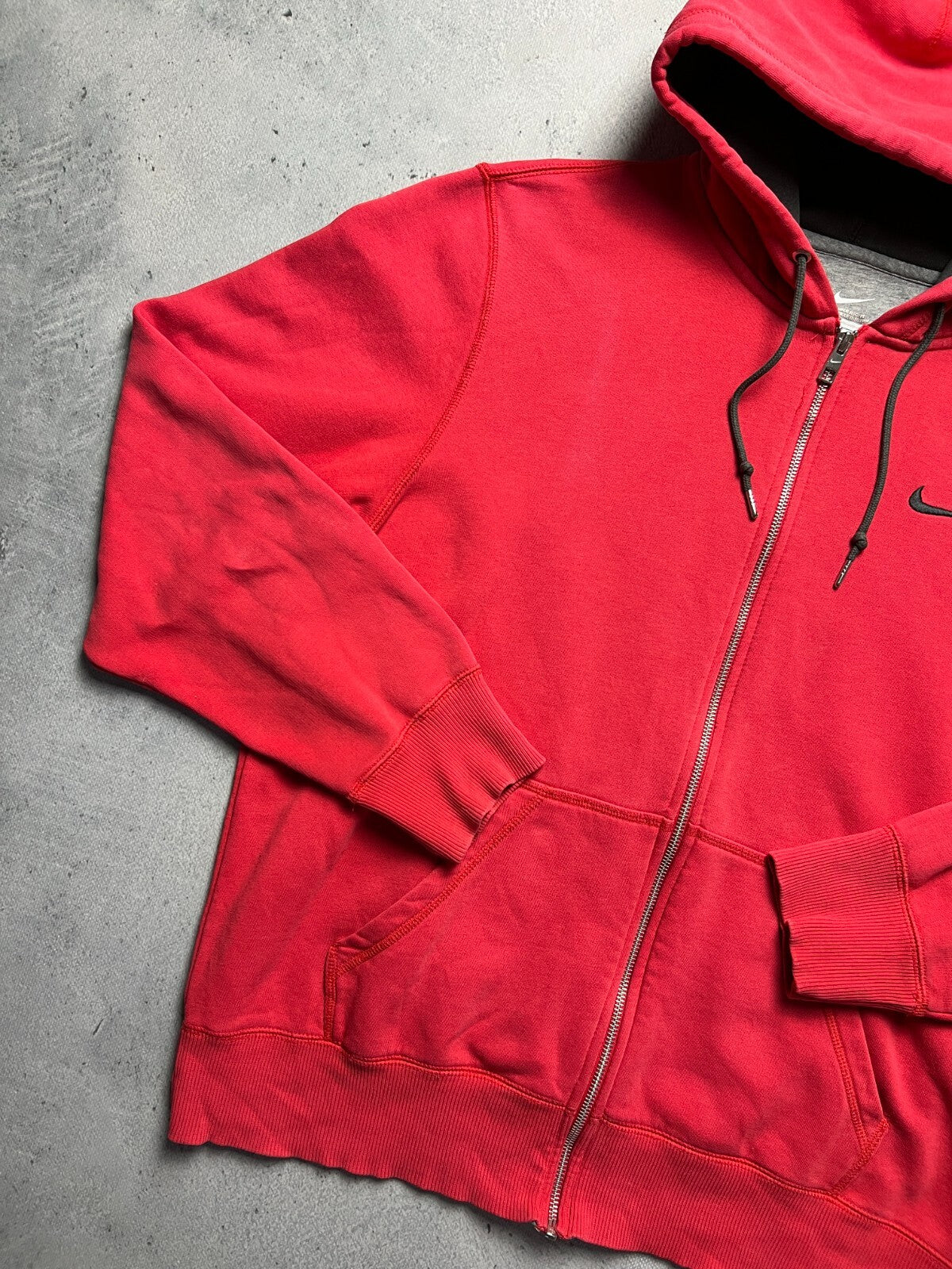 Nike Vintage Zipper Hooded Jacket small swoosh logo y2k 90s